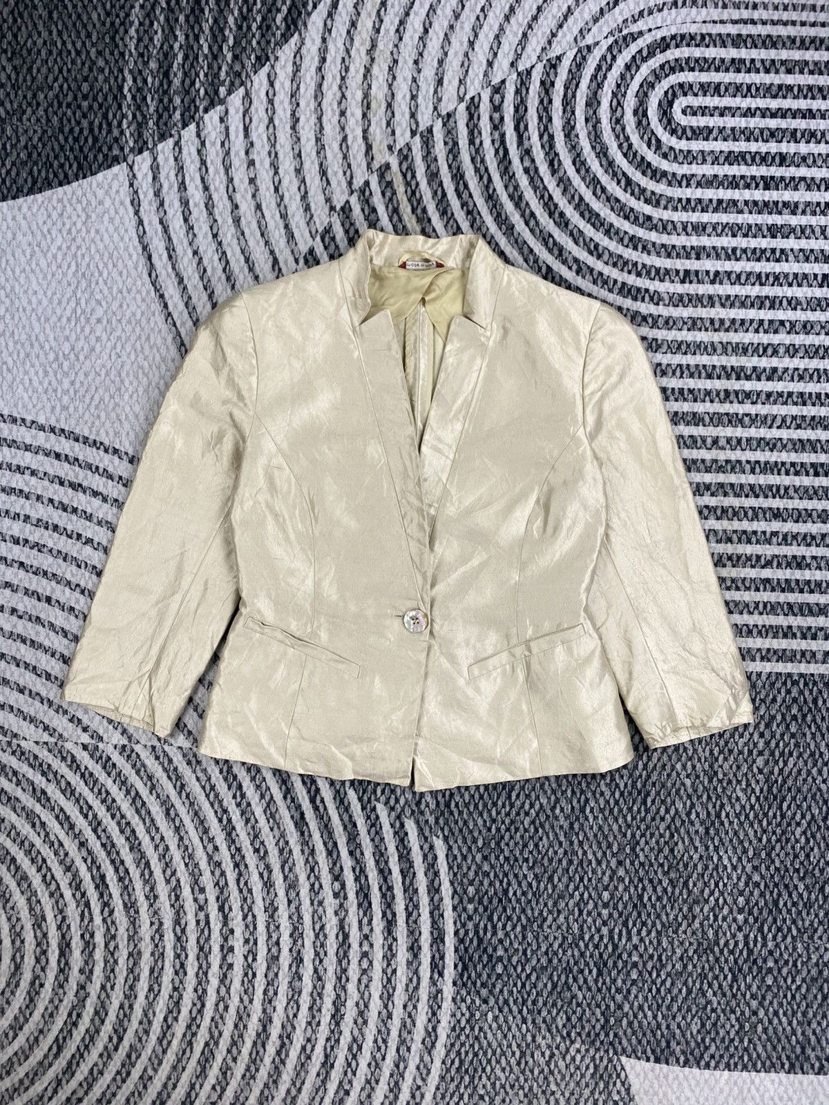 Max Mara Maxmara Studio Single Button Cropped Blazer Size XS / US 0-2 / IT 36-38 - 5 Thumbnail
