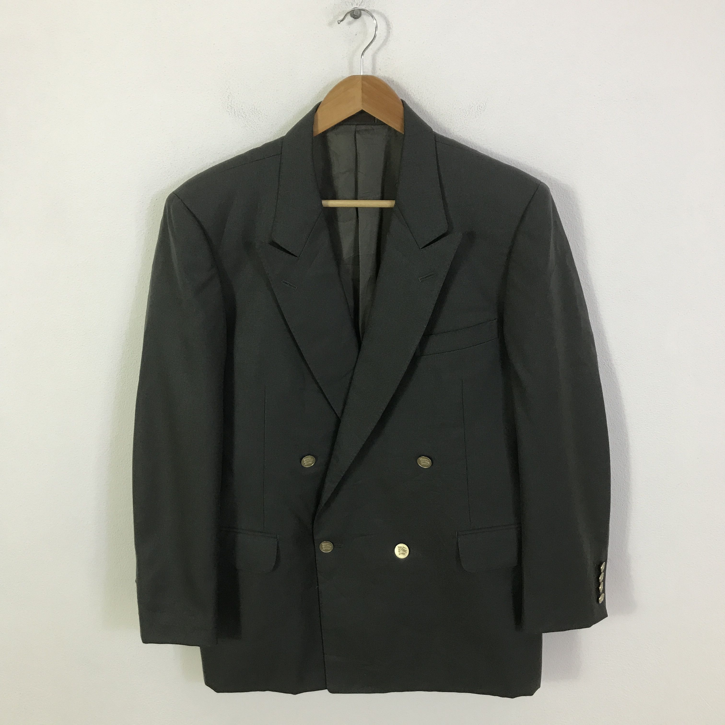 Burberry Burberry Double Breasted Blazer coat Jacket K111B19 Size US M / EU 48-50 / 2 - 1 Thumbnail