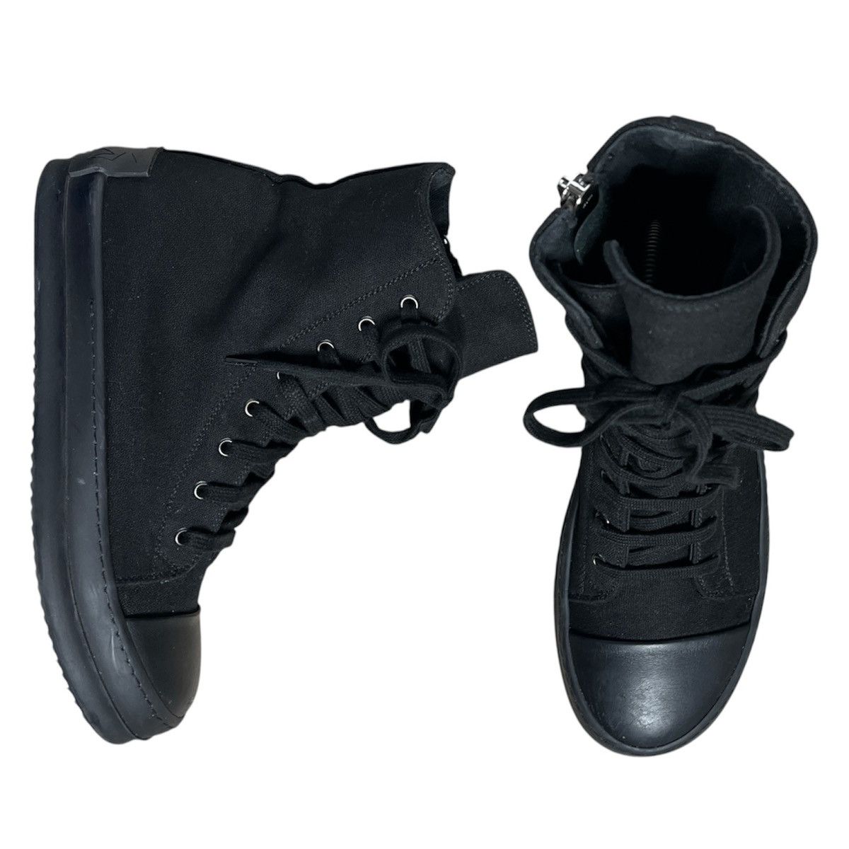 Rick Owens triple black rick owens drkshdw ramones Size US 7 / EU 40 - 1 Thumbnail