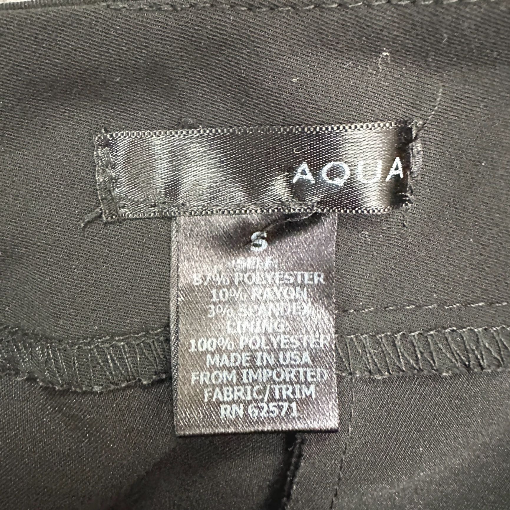 AQUA Aqua Skort Back Zip Womens Small Black Casual 26x13 Mini Size 28" / US 6 / IT 42 - 5 Thumbnail