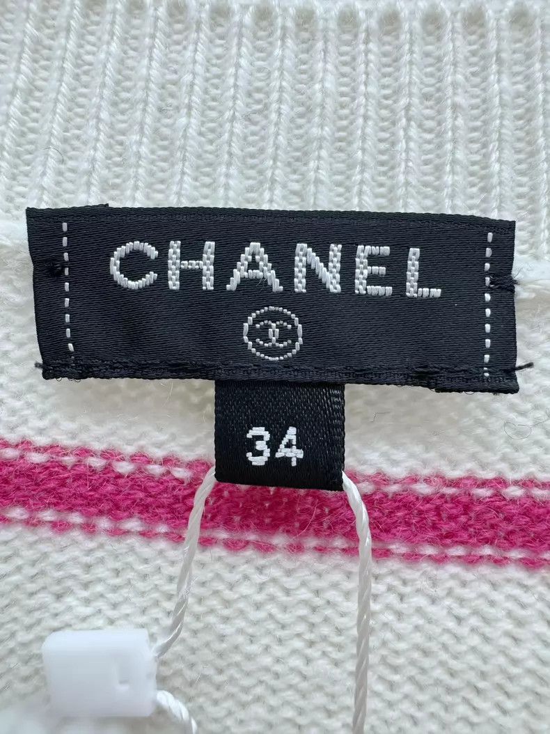 Chanel Chanel Striped cashmere sweater Size XXS / US 00 / IT 34 - 2 Thumbnail