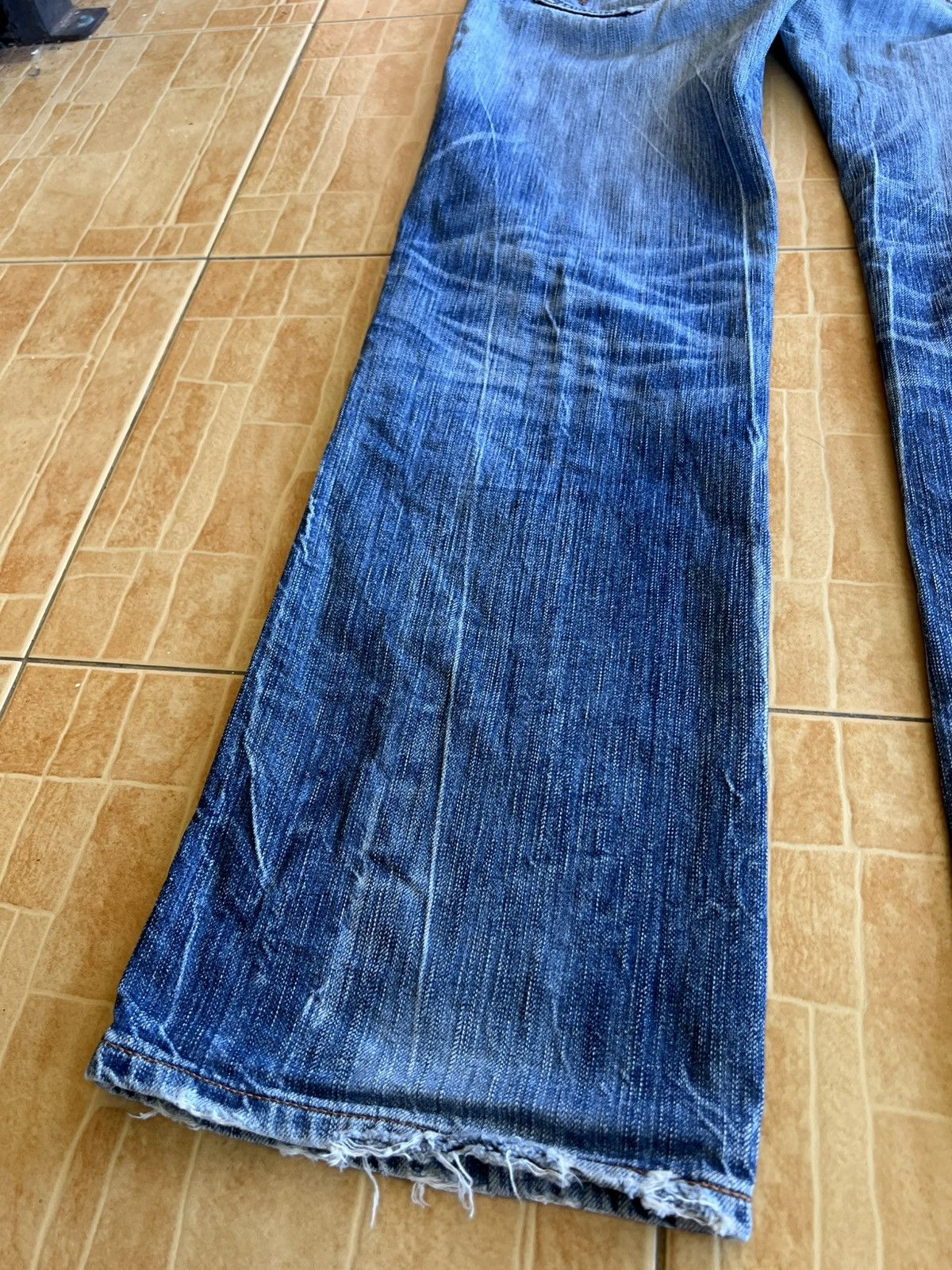Edwin Vintage Edwin 503 Flare Mud Wash Jean Size US 31 - 7 Thumbnail