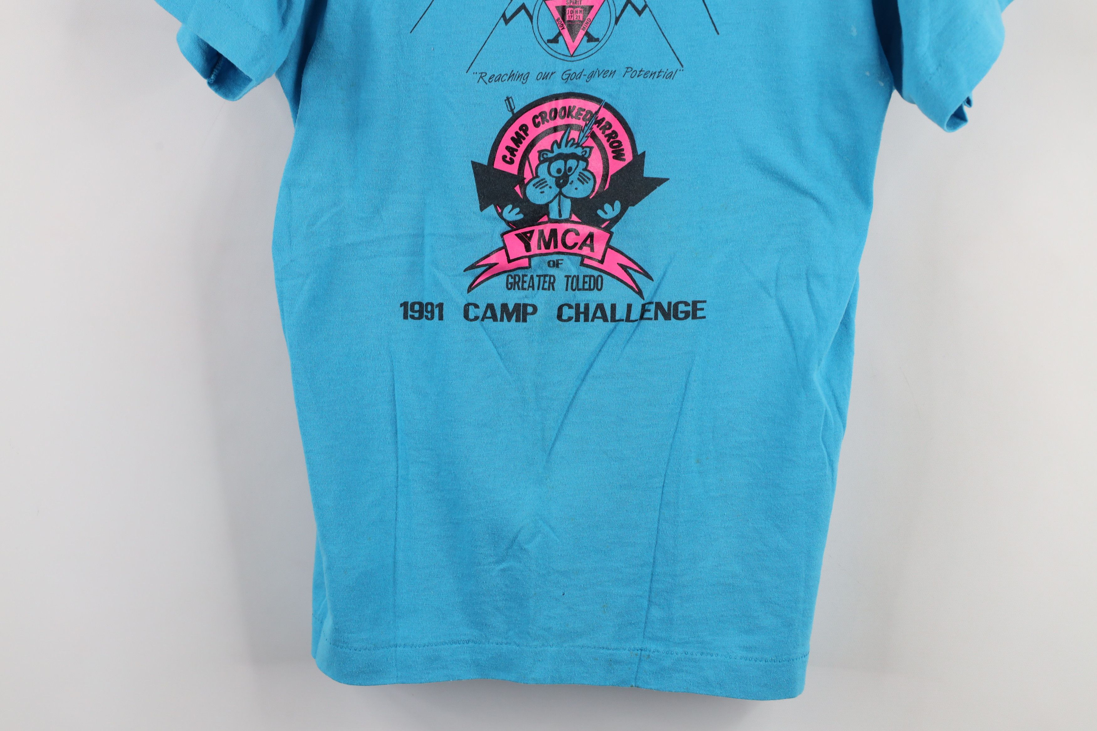 Vintage Vintage 90s Camp Crooked Arrow YMCA Toledo T-Shirt USA Size S / US 4 / IT 40 - 3 Thumbnail