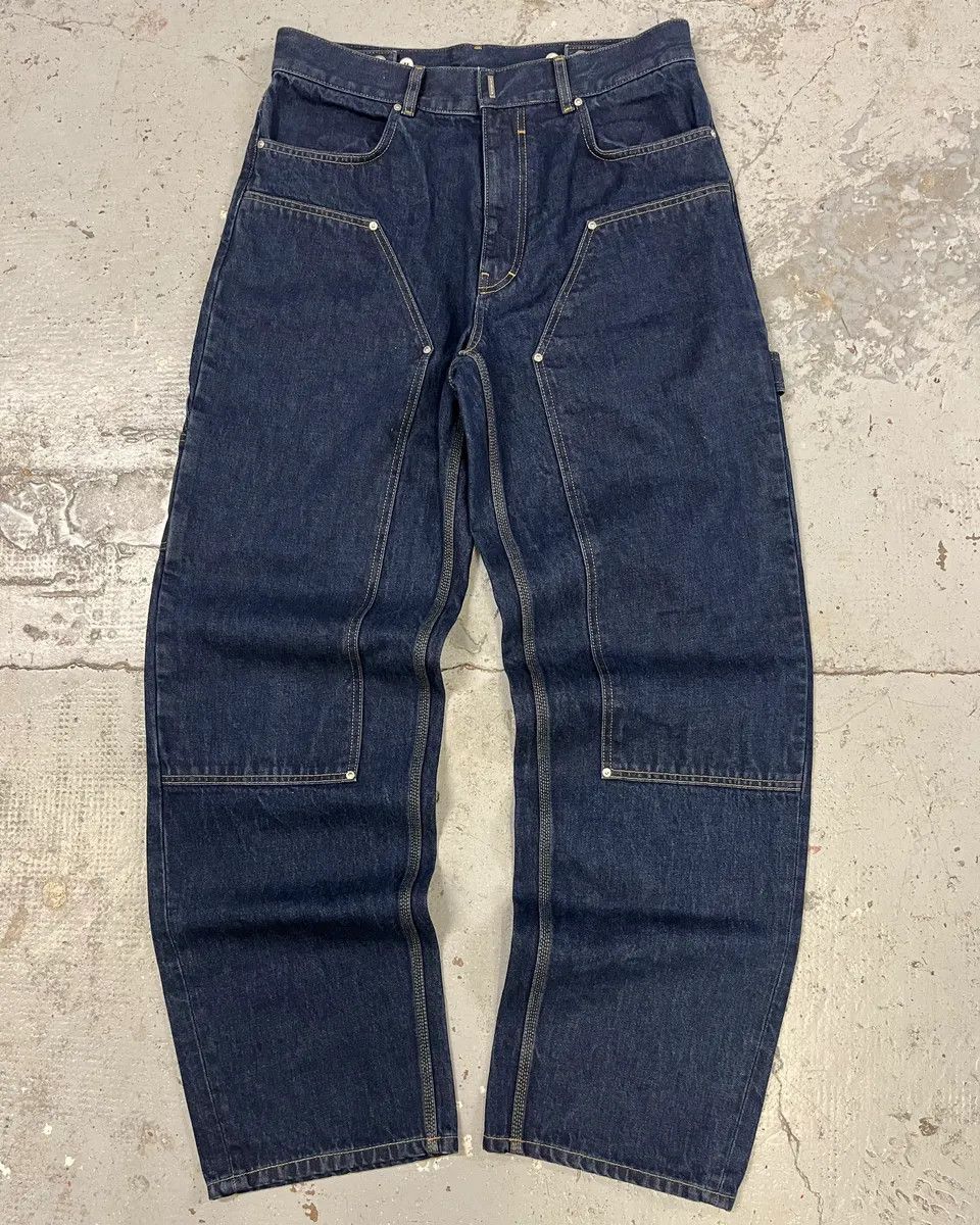 Givenchy SS2024 Givenchy 4G Cargo Denim Brut Carpenter Jeans Size US 32 / EU 48 - 1 Thumbnail