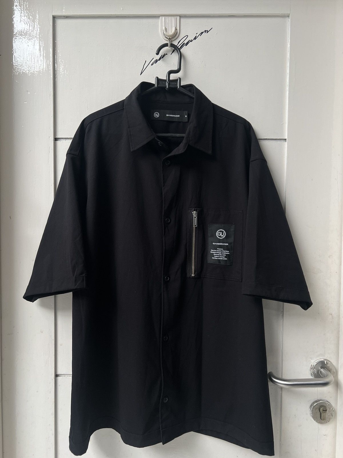 Undercover GU UNDERCOVER Black Zip Boxy Oversize Shirt Size US L / EU 52-54 / 3 - 1 Thumbnail