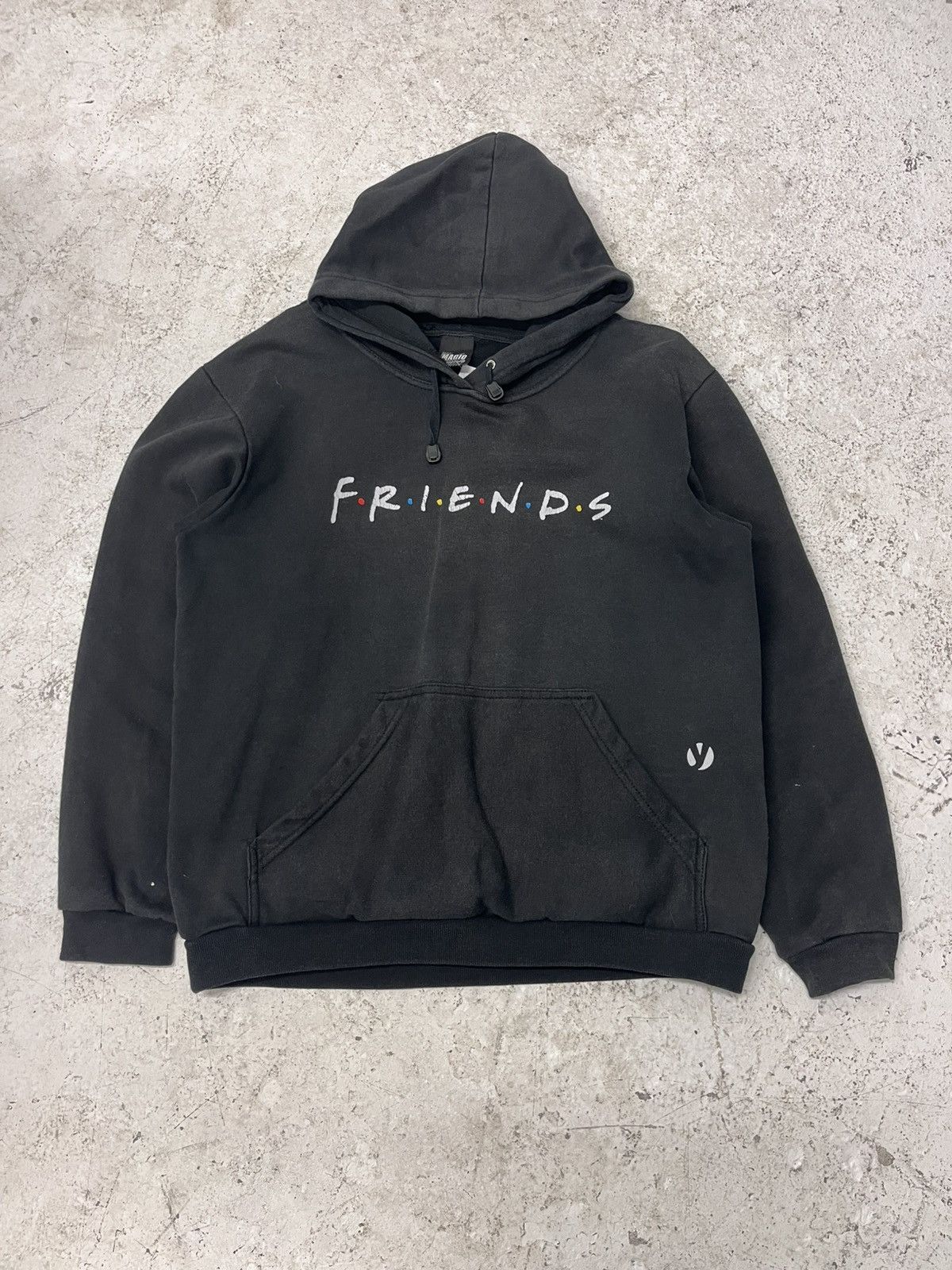 Vintage Vintage black friends hoodie Size US M / EU 48-50 / 2 - 2 Thumbnail