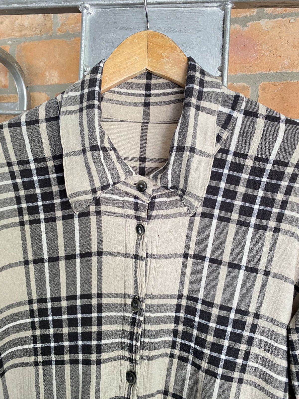 Tsumori Chisato TSUMORI CHISATO pleated plaid shirt Size ONE SIZE - 8 Thumbnail