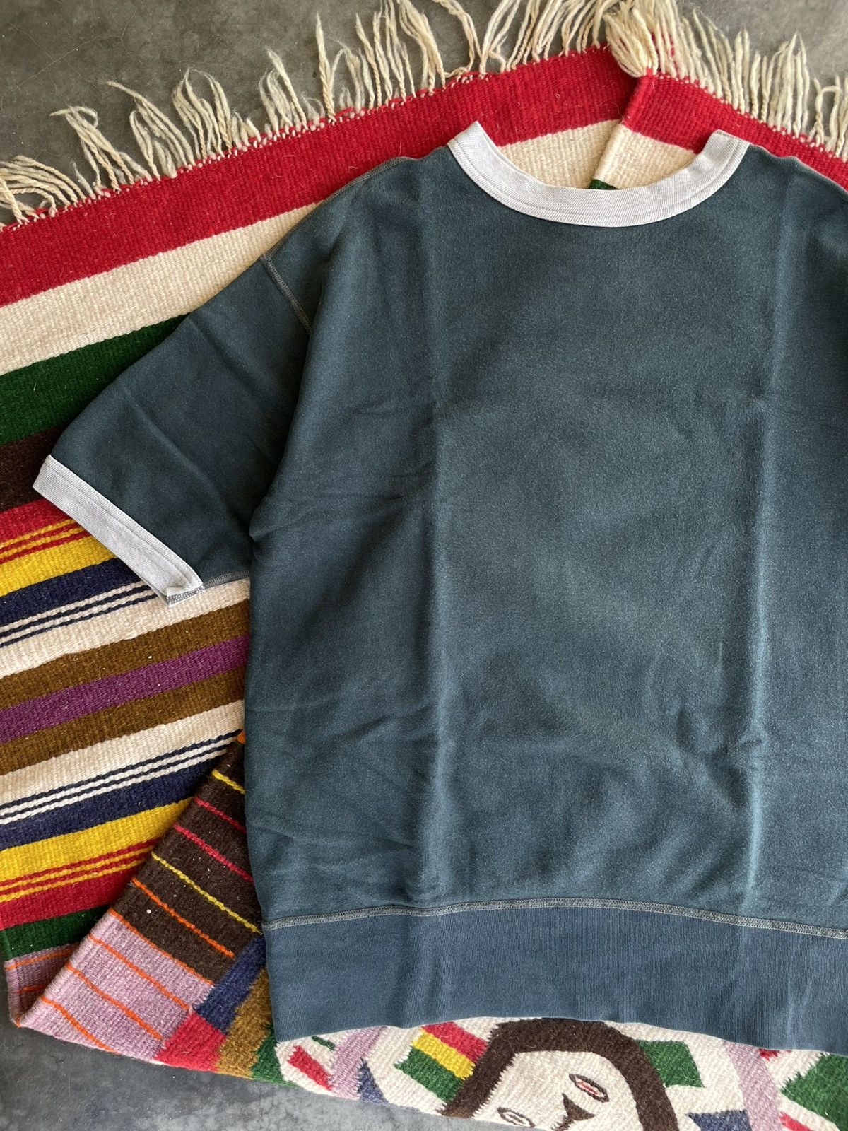 Full Count & Co. Fullcount Short Sleeve Rib Cotton Sweater Size US M / EU 48-50 / 2 - 2 Thumbnail