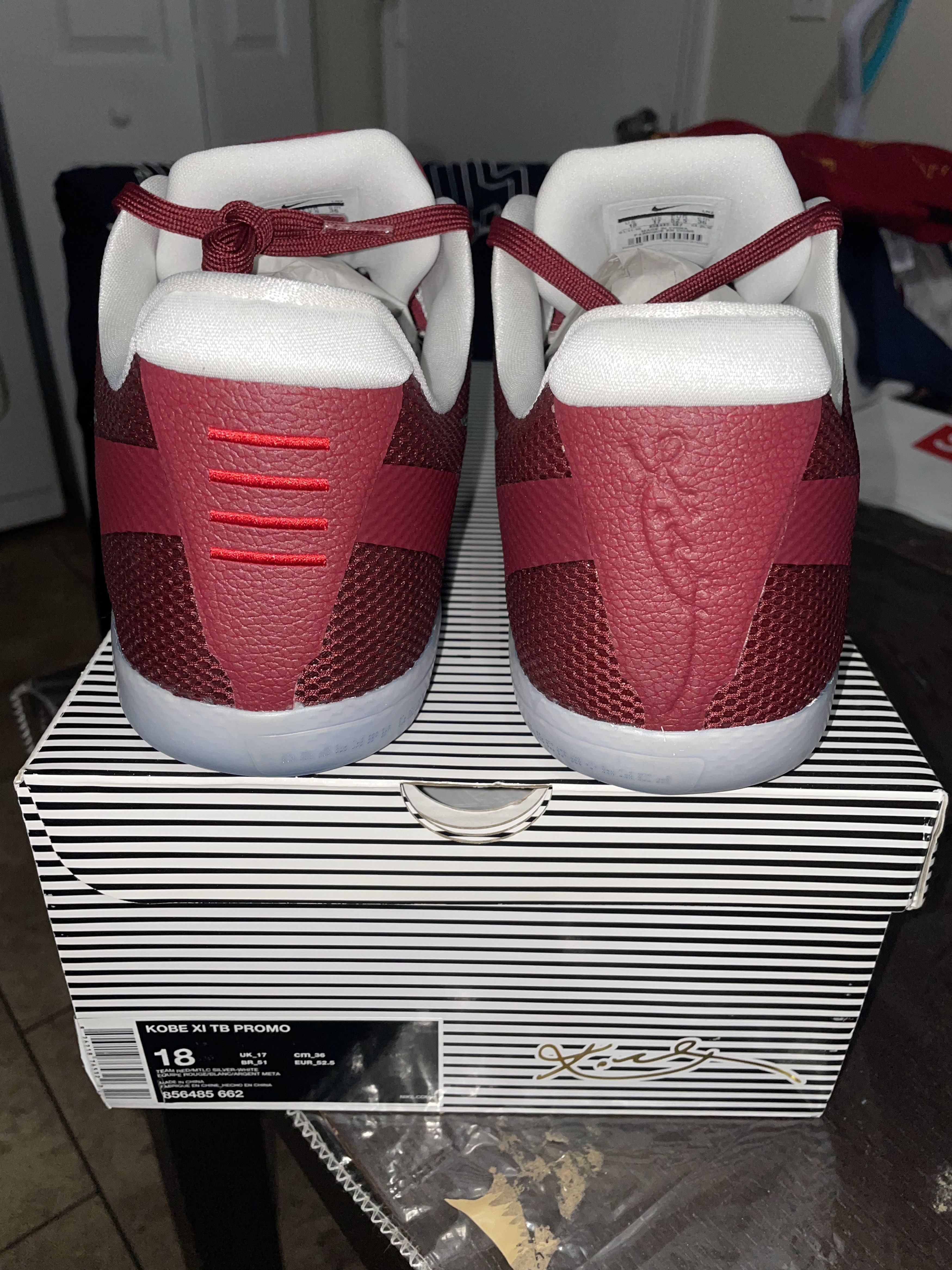 Nike Nike Kobe 11 Low TB Promo Maroon Kobe XI size 18 NEW Size US 15 / EU 48 - 4 Thumbnail