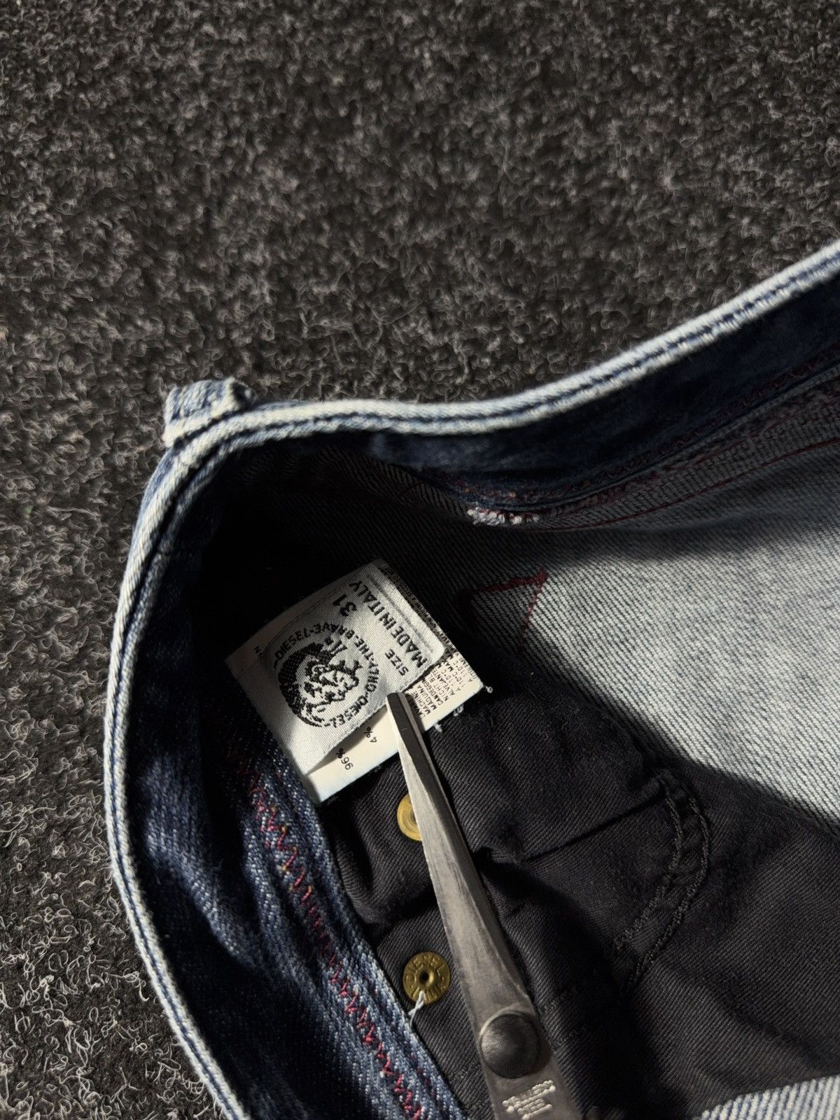 Diesel × If Six Was Nine × Vintage Vintage 90s Y2K Diesel Industry Wash Faded Italy Jeans pants Size US 31 - 7 Thumbnail
