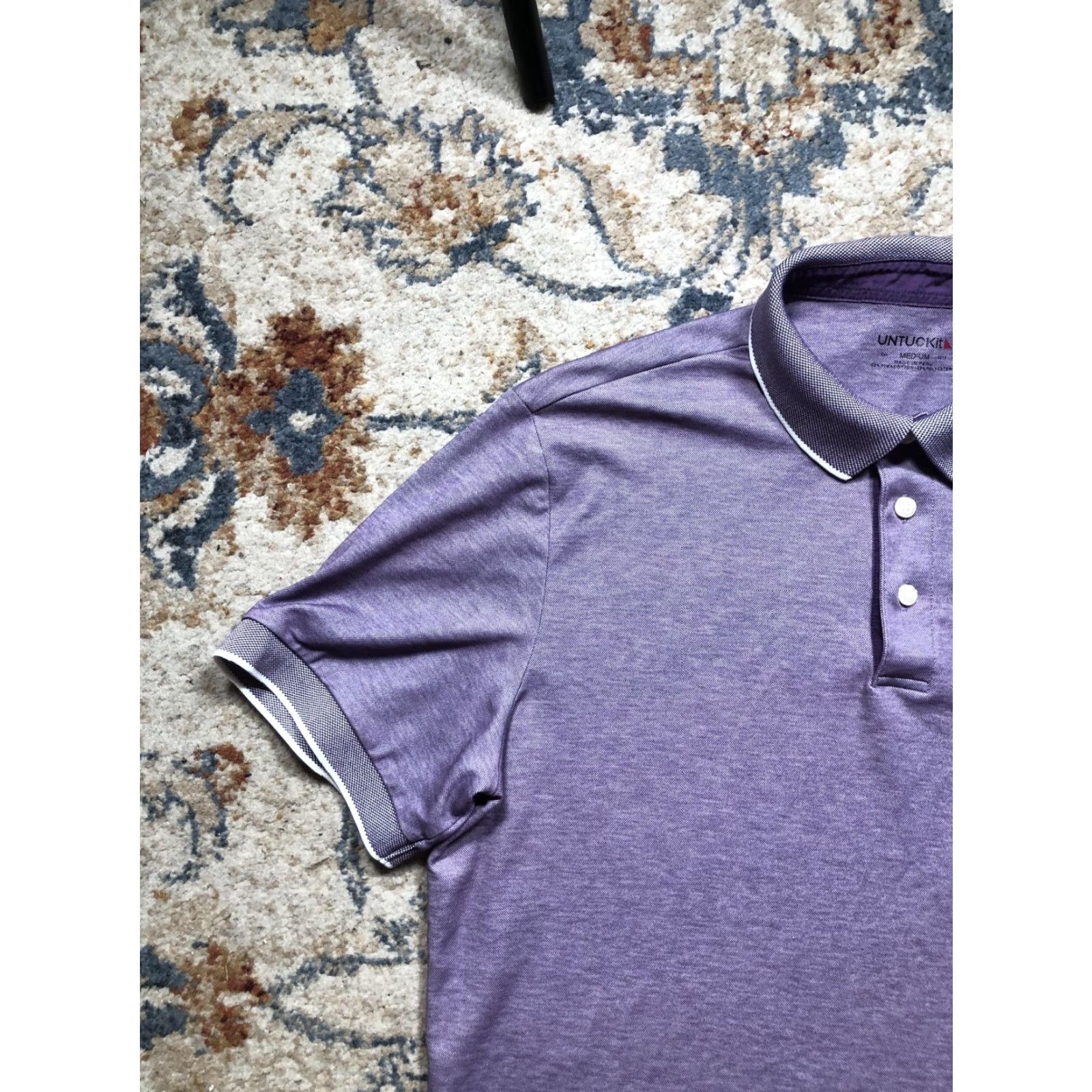 UNTUCKit VINTAGE? No. UNTUCKit Polo Shirt Mens M Purple Casual Shirt Polo Size US M / EU 48-50 / 2 - 3 Thumbnail