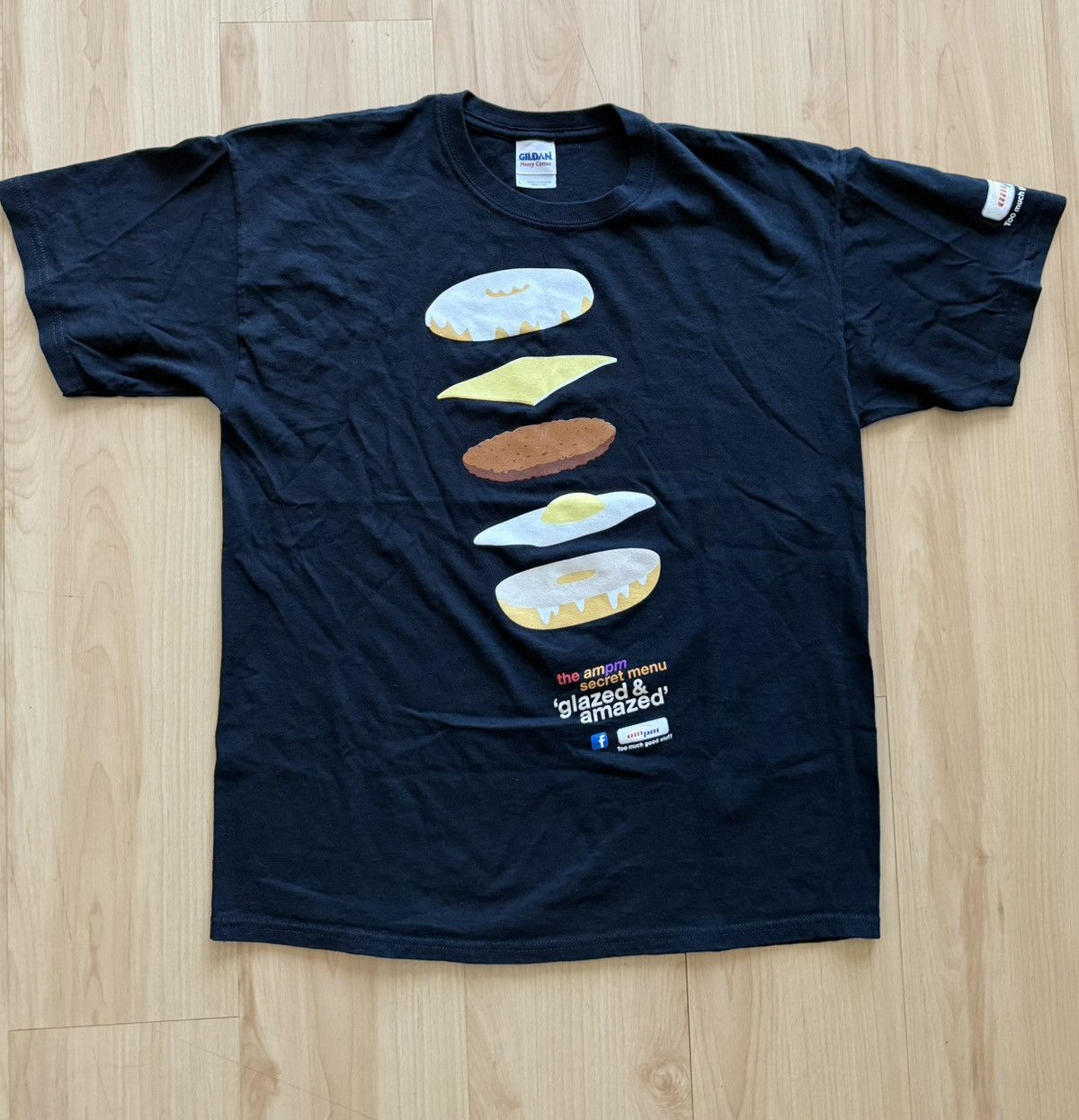 Vintage Vintage AM PM Promo Snack T Shirt TOO MUCH GOOD STUFF Size US L / EU 52-54 / 3 - 1 Thumbnail