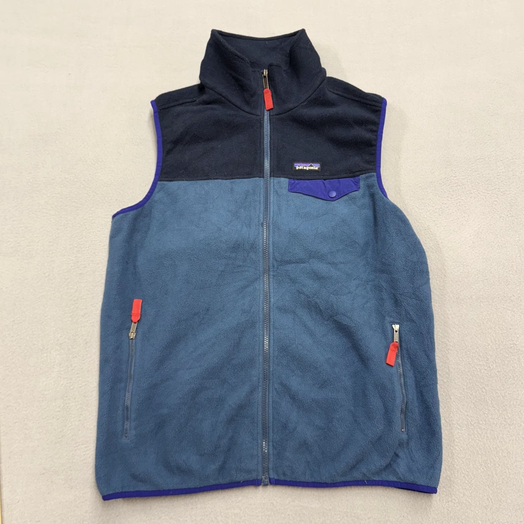 Patagonia Patagonia Synchilla Fleece Vest Mens Large Blue Navy Zip Pockets Outdoor Size US L / EU 52-54 / 3 - 2 Thumbnail