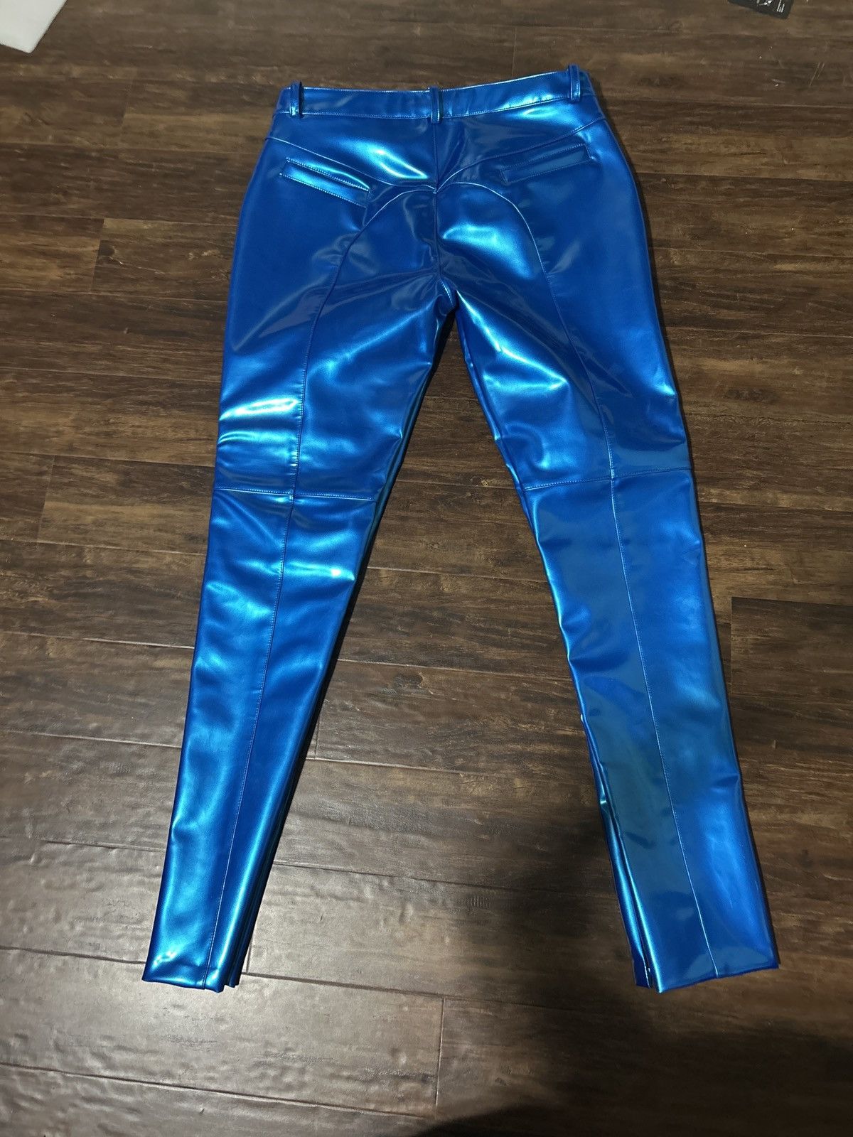 LaQuan Smith LaQuan Smith Aqua Moto Trousers Size US 38 / EU 54 - 5 Thumbnail