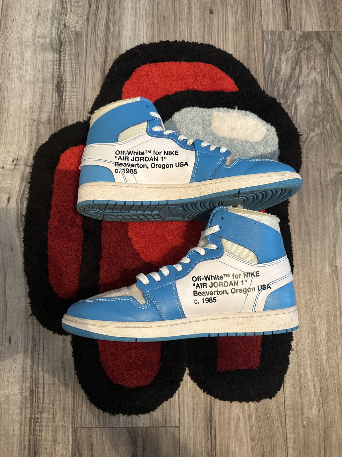 Nike × Off-White Off-White Jordan 1 Unc Size US 12 / EU 45 - 4 Thumbnail