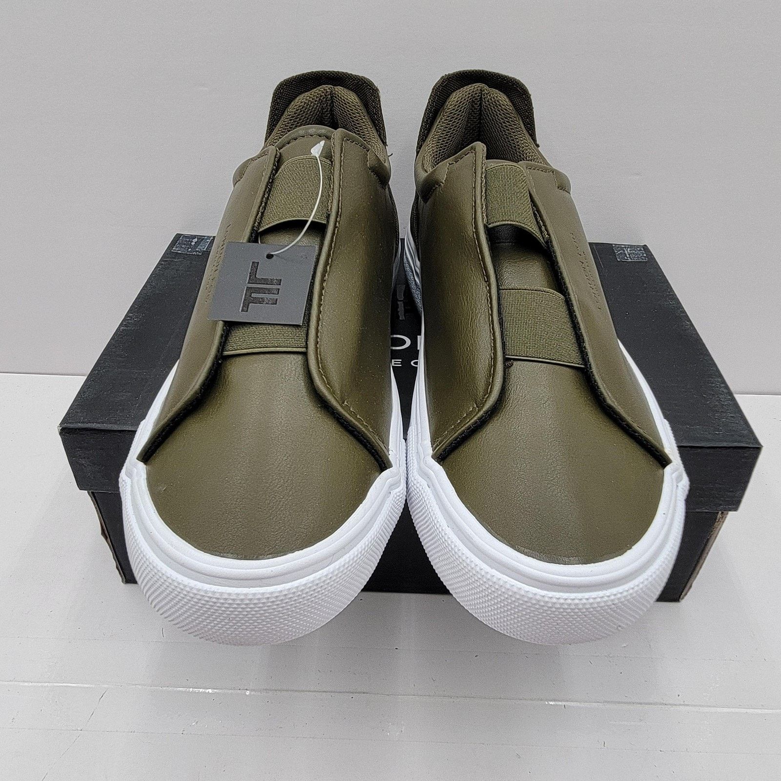 London Fog London Fog Mens Sz 10 Dark Olive Francis Memory Foam Slip On Size US 10 / EU 43 - 3 Thumbnail