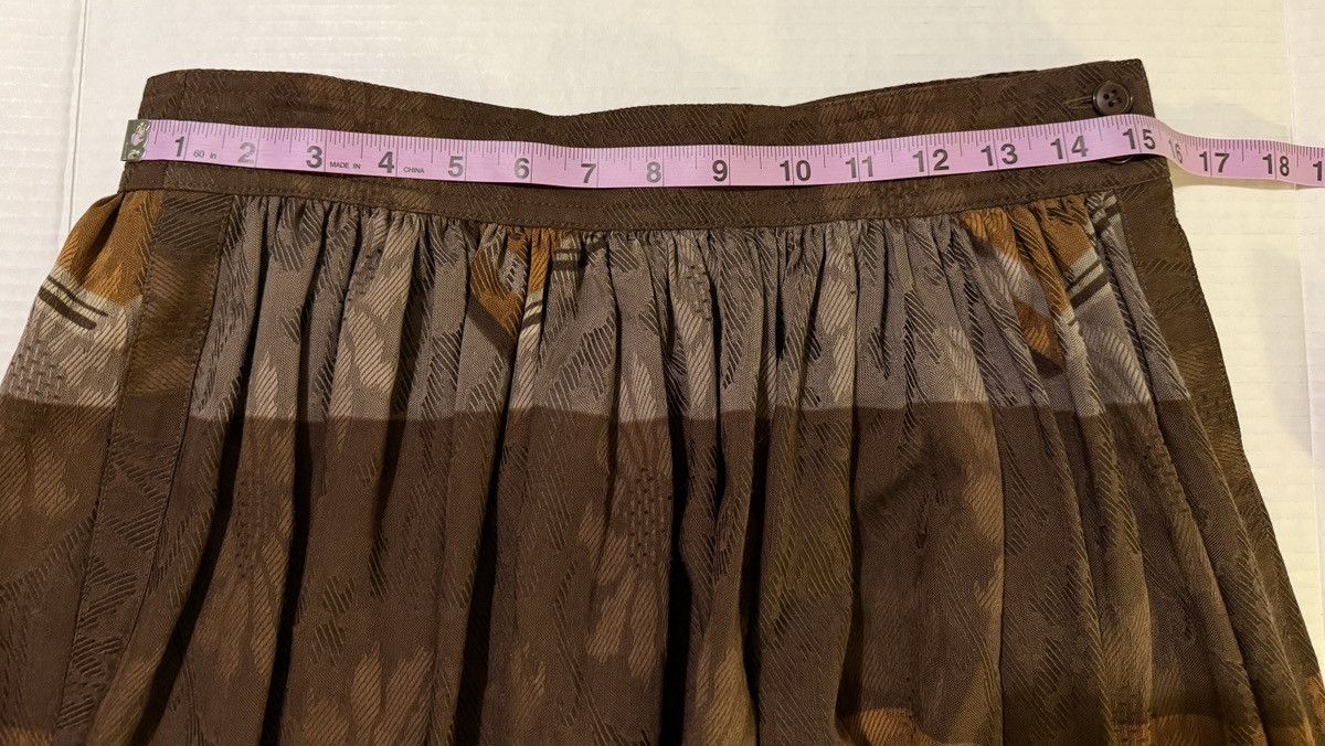 Escada Escada Vtge Lined 100% Wool Multibrown Floral Design Skirt Size 40" / US 18 - 5 Thumbnail