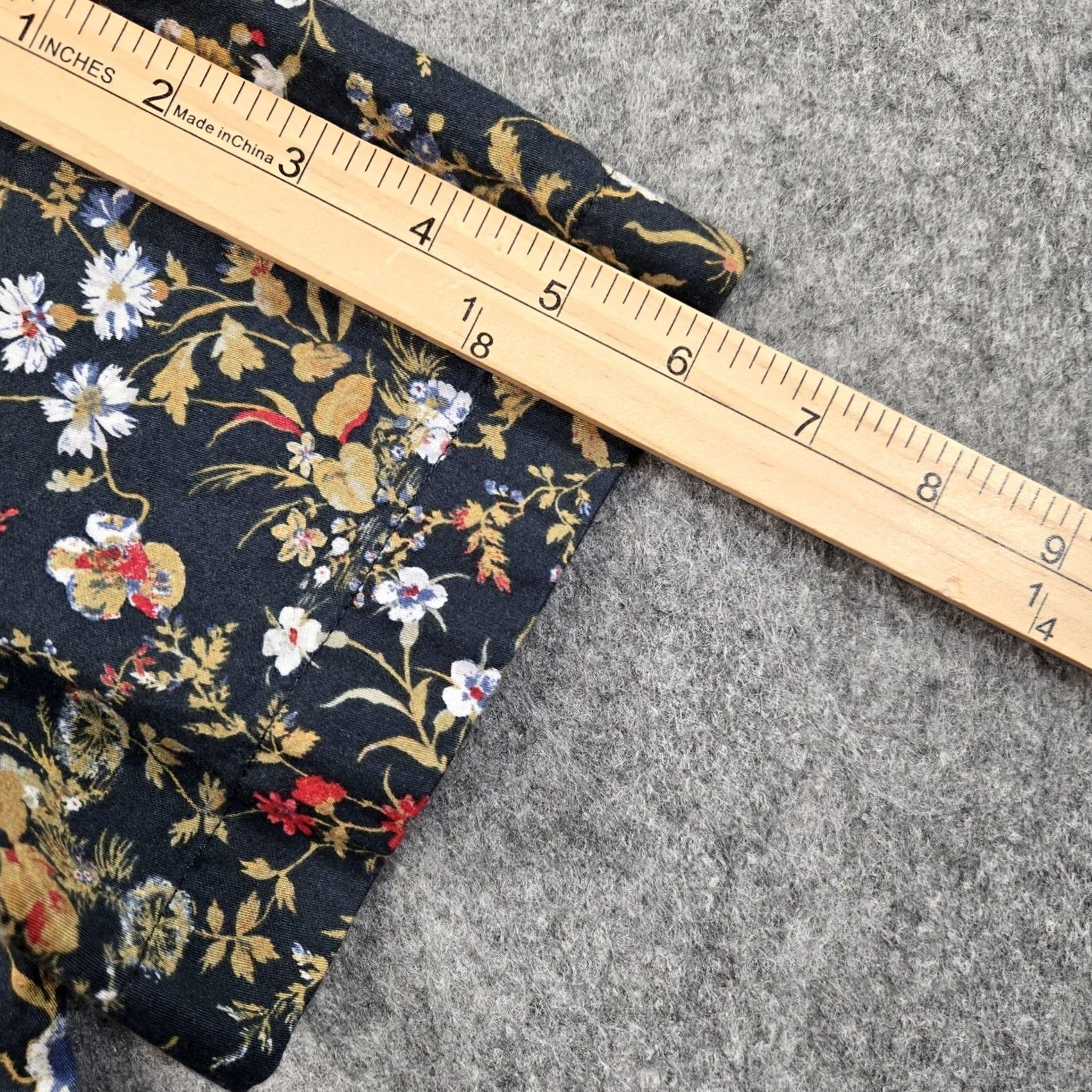 Perry Ellis Perry Ellis Shirt Mens Large Multicolor Floral Short Sleeve Button Down Slim Fit Size US L / EU 52-54 / 3 - 6 Thumbnail