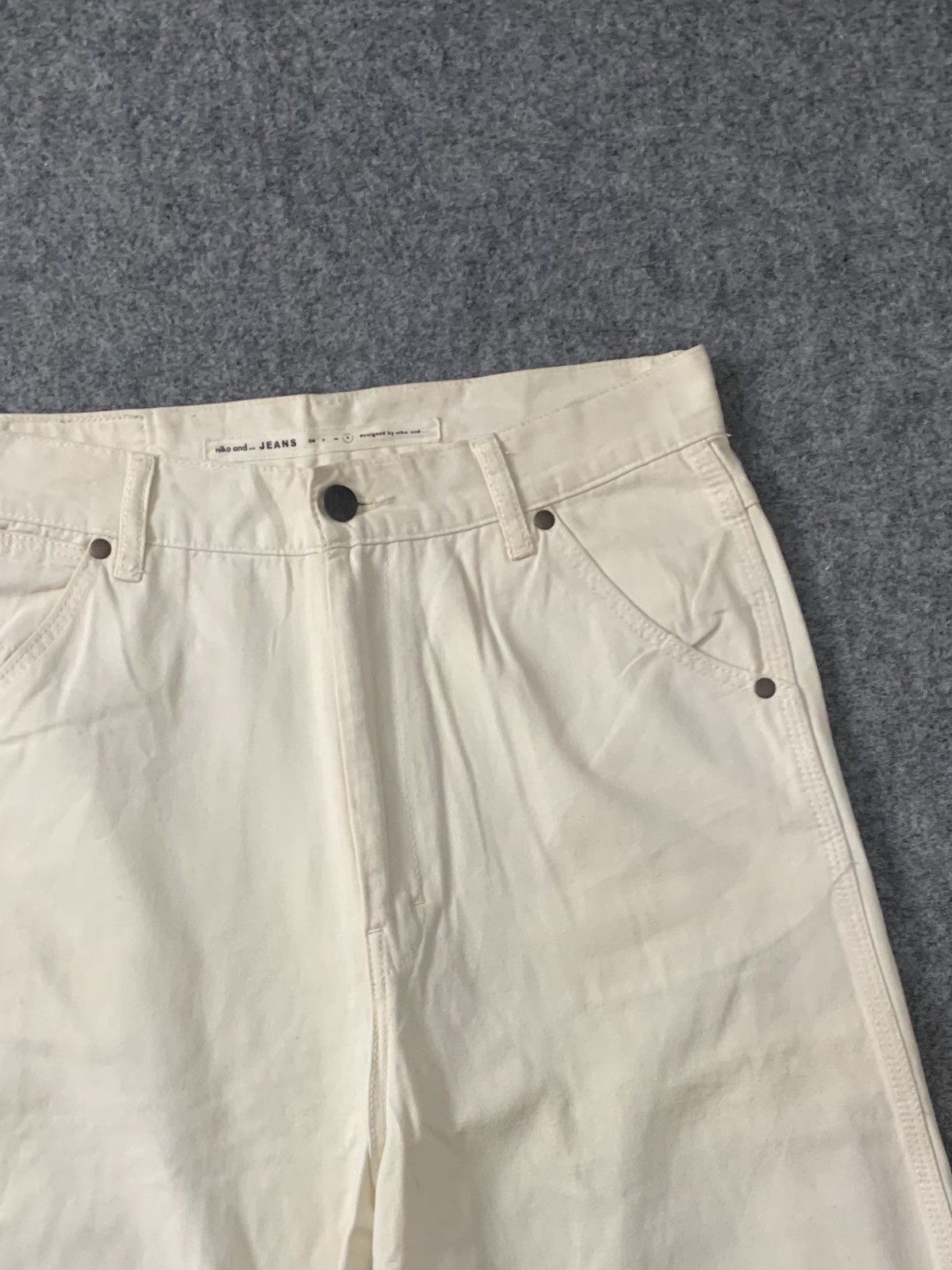 Vintage Vintage White 'Niko and Jeans' Regular Fit Carpenterpants Size US 32 / EU 48 - 5 Thumbnail