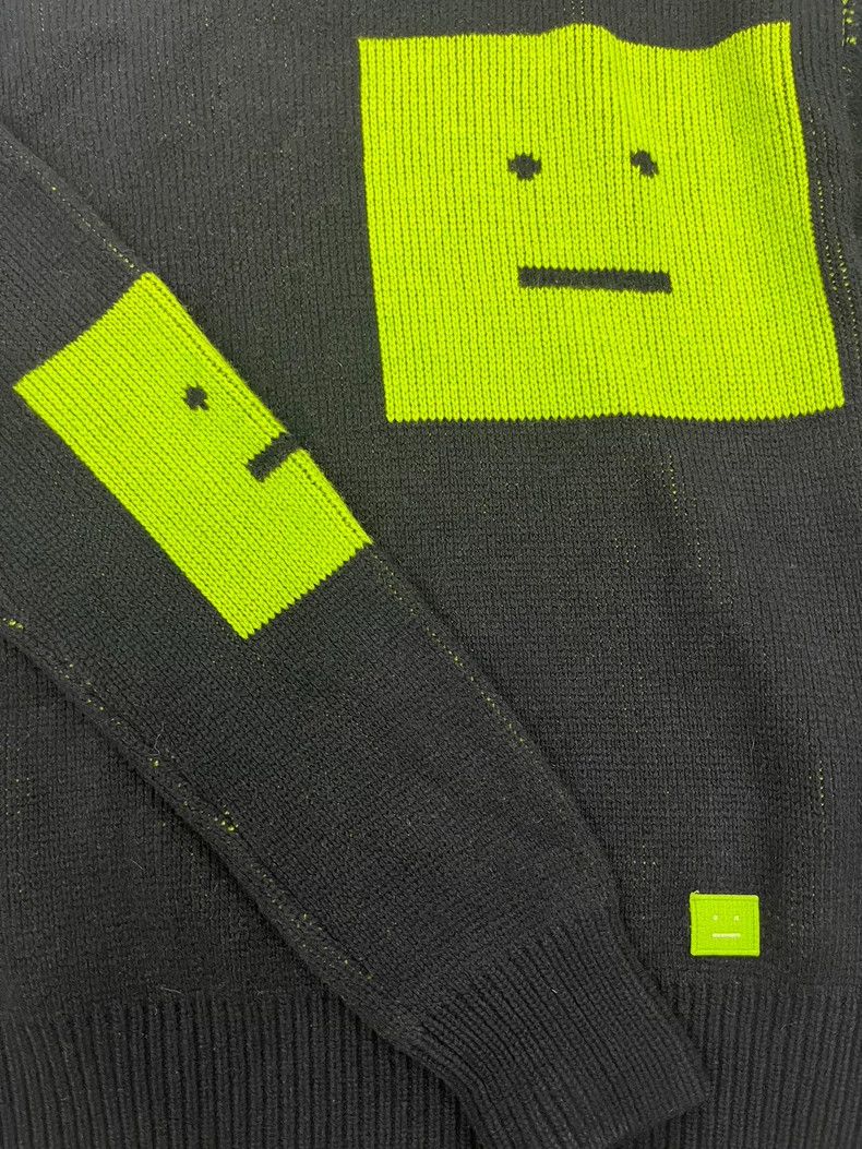 Acne Studios Acne Studios Expression Contrast Jacquard Crew Neck Knit Pu Size US M / EU 48-50 / 2 - 3 Thumbnail