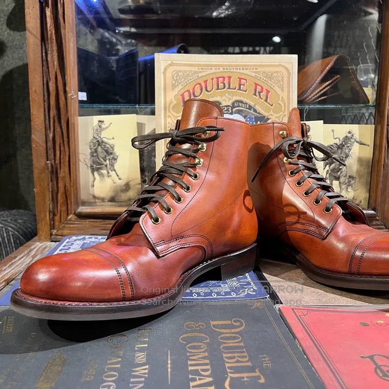 RRL Ralph Lauren RRL Ralph Lauren British made hand polished old paratroope Size US 8.5 / EU 41-42 - 3 Thumbnail