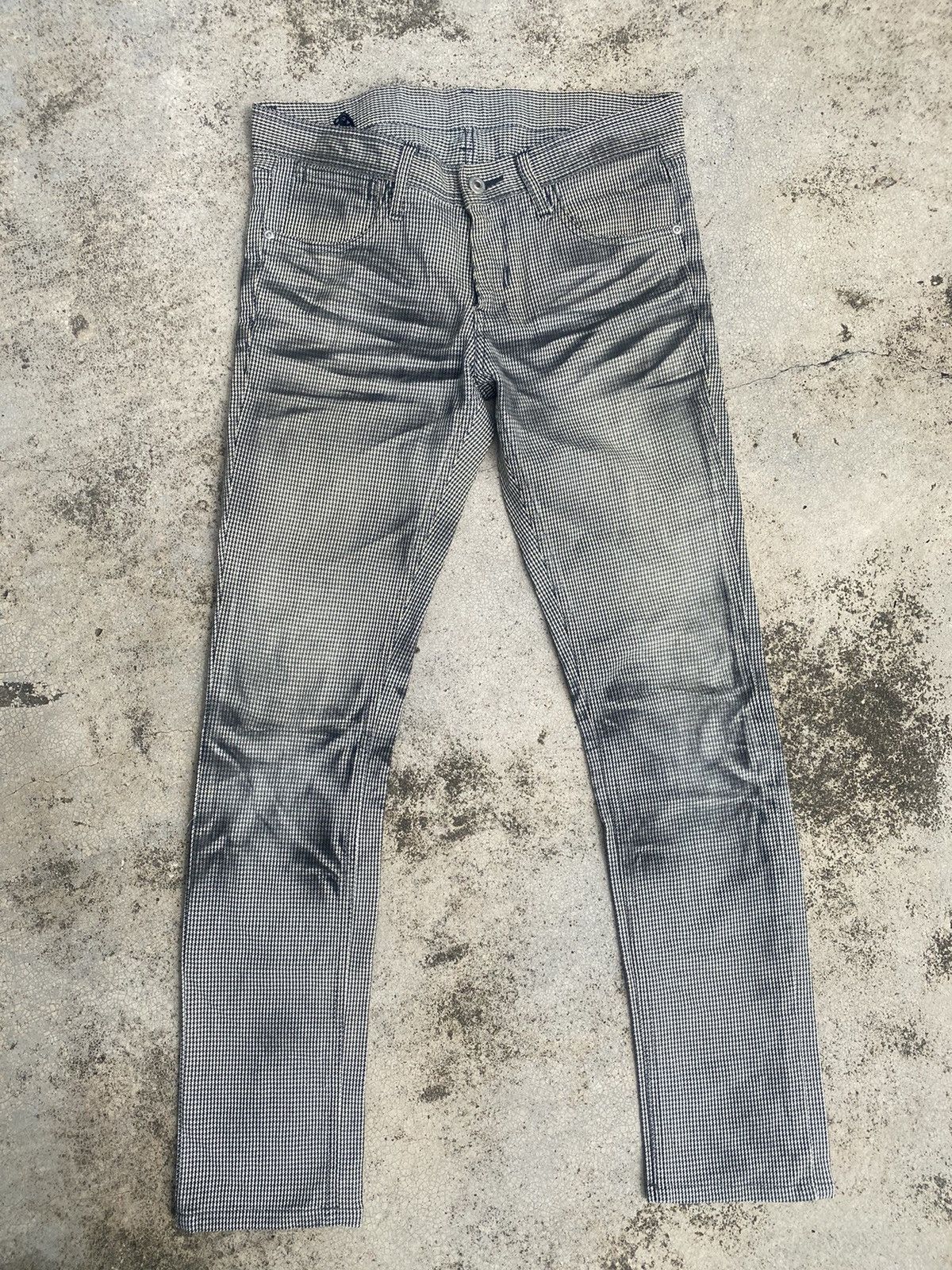 Designer × Neil Barrett × Punk and Yo Black Barrett Neil barrett Tartan Clawmark Slim Fit Jeans Size US 30 / EU 46 - 1 Thumbnail