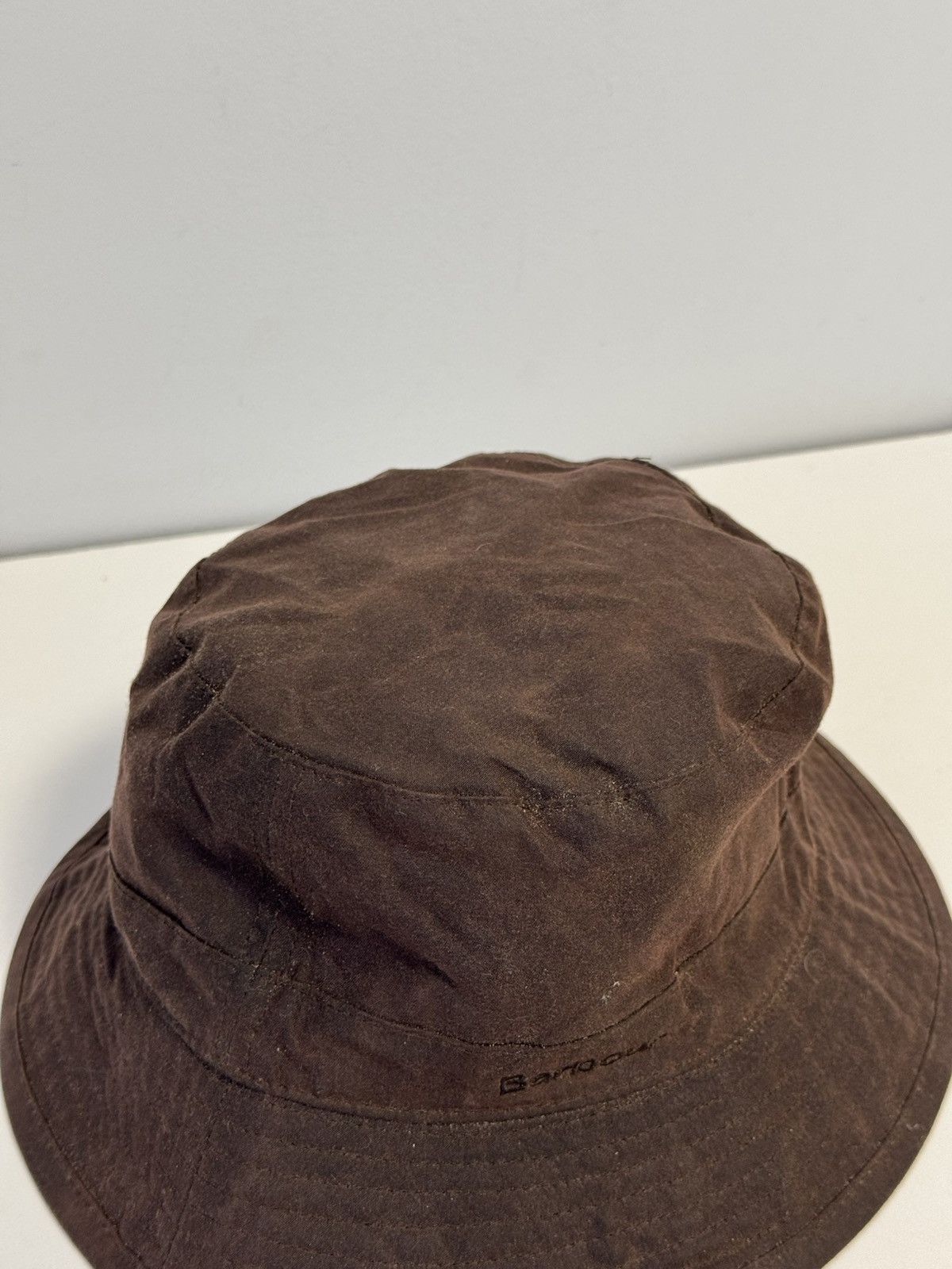 Barbour BARBOUR Waxed Cotton Bucket Hat Waterproof Cotton Lining Size ONE SIZE - 4 Thumbnail