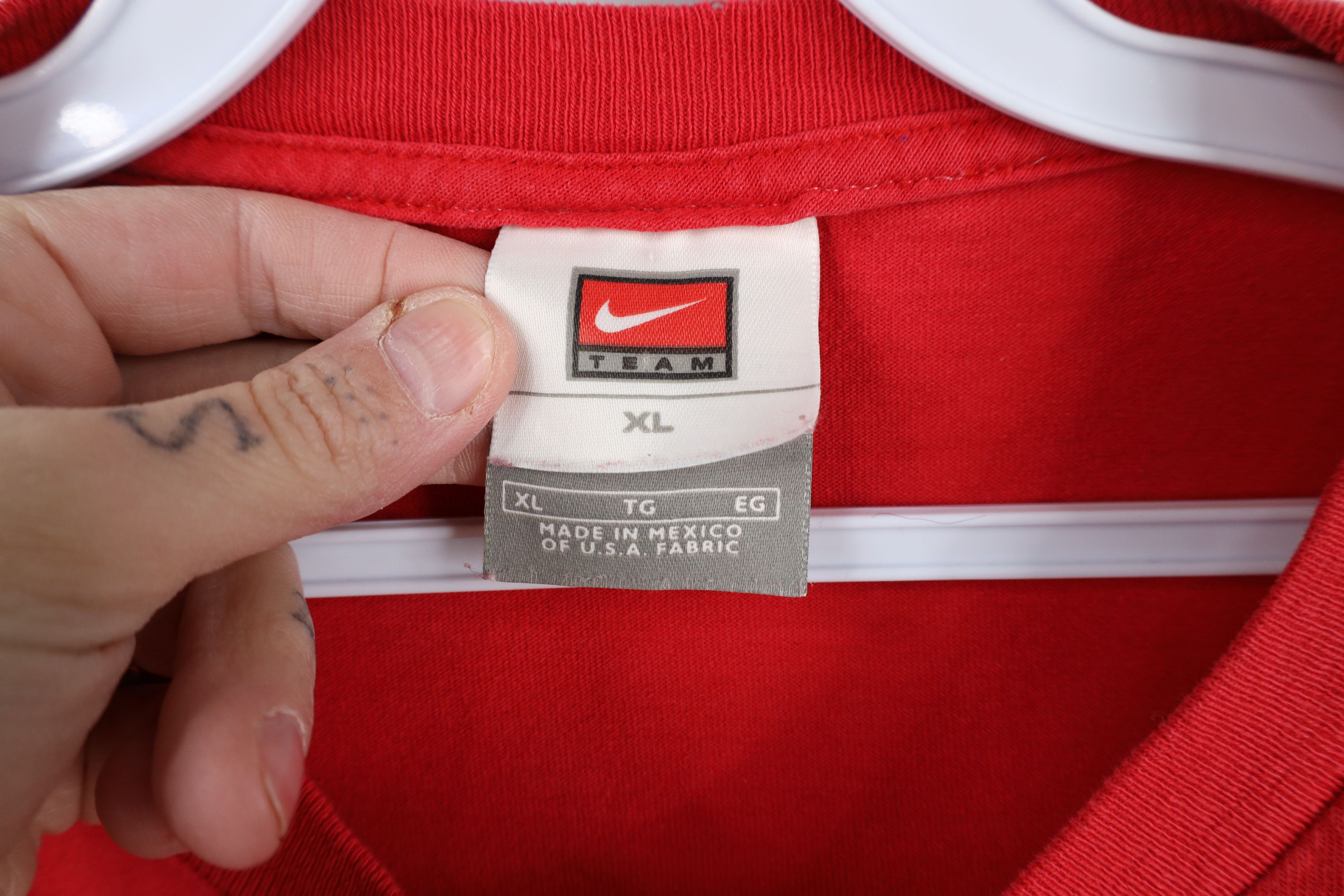 Nike × Vintage Vintage Nike Swoosh Ohio State University Long Sleeve Shirt Size US XL / EU 56 / 4 - 10 Thumbnail