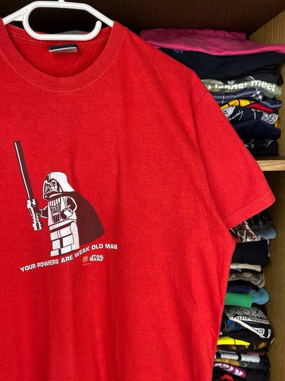 LEGO Vintage Star Wars "Your Powers Are Weak" Lego 2008 Tee Size US M / EU 48-50 / 2 - 3 Thumbnail