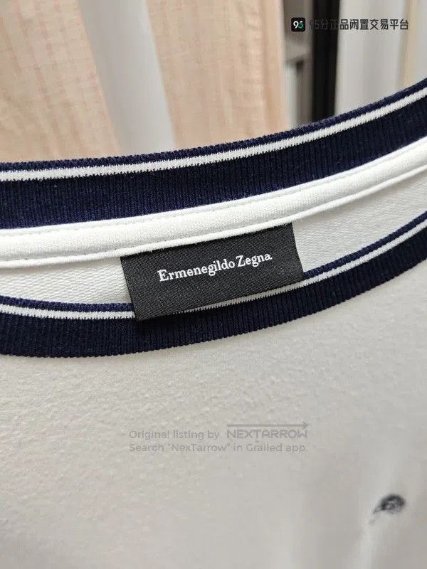 Ermenegildo Zegna Zegna Classic Logo Round Neck Long Sleeve T. Size US M / EU 48-50 / 2 - 4 Thumbnail
