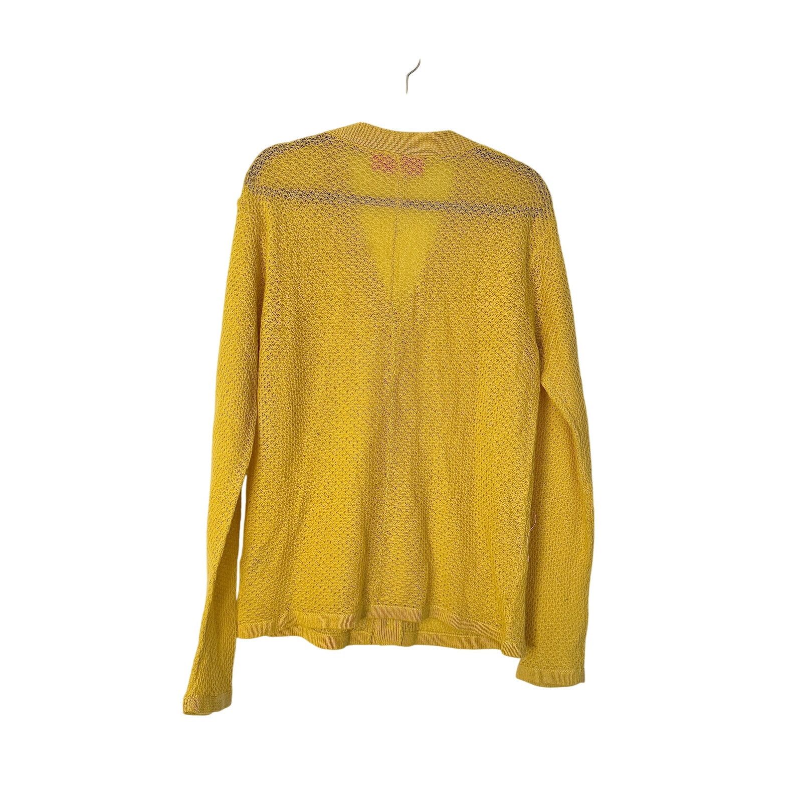 The Elder Statesman The Elder Statesman Tangled Stitch Cardigan in Sunbeam Size S / US 4 / IT 40 - 2 Thumbnail