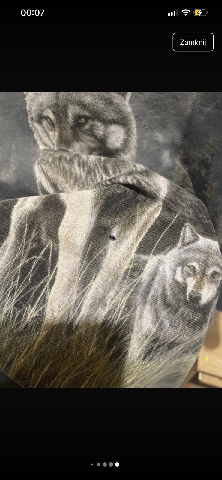 The Mountain Vintage wolfs in the grass t shirt y2k Size US XL / EU 56 / 4 - 5 Thumbnail