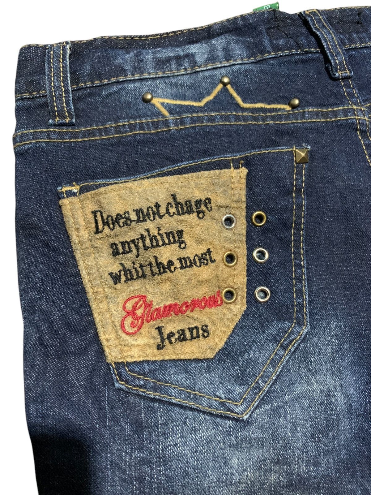 Hysteric Glamour 2000s Glamorous hybrid studded denim side button shorts Size 30" / US 8 / IT 44 - 6 Thumbnail