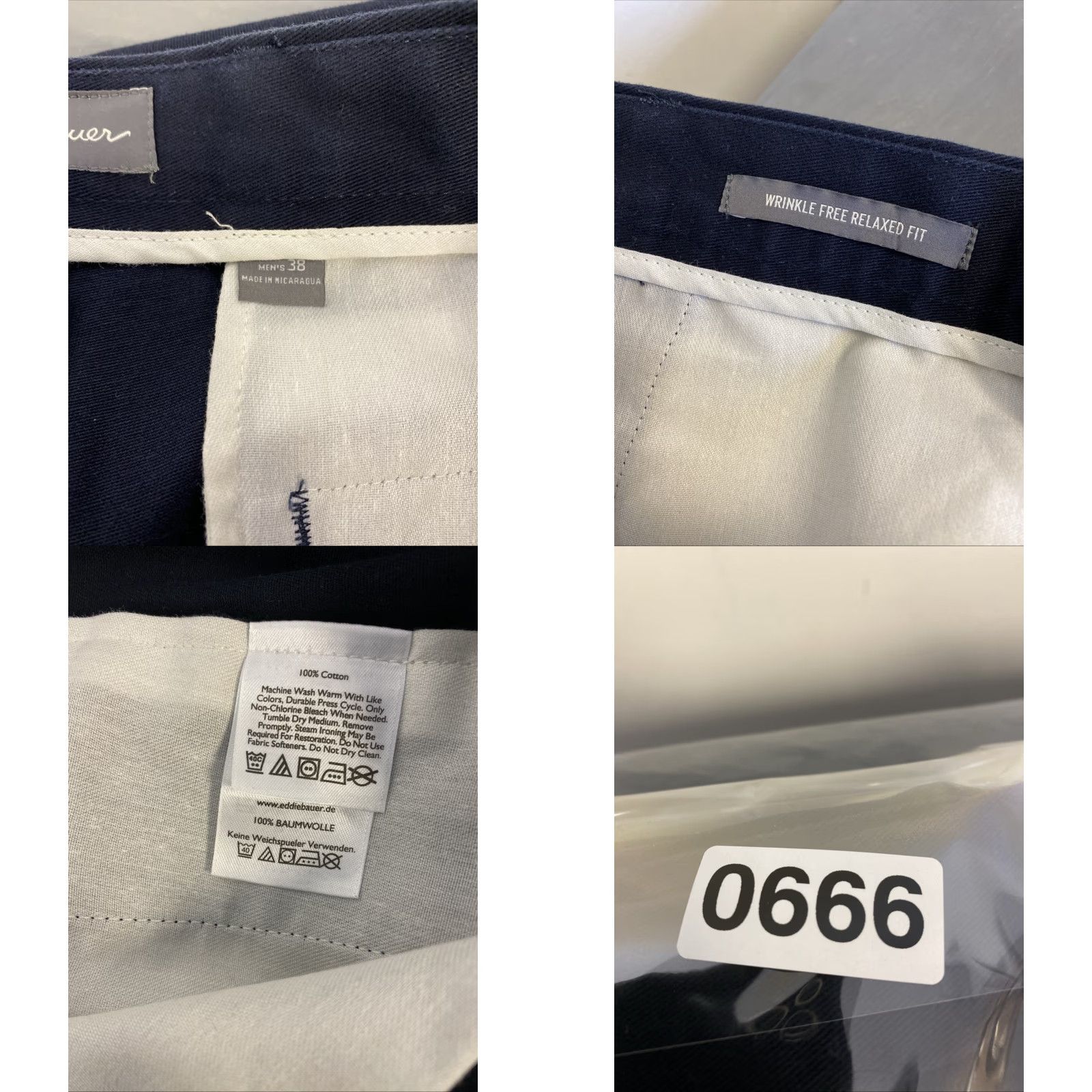 Eddie Bauer VINTAGE Eddie Bauer Chino Pants Mens 38x32 NAVY Casual Workwear /0666 Size US 38 / EU 54 - 8 Thumbnail