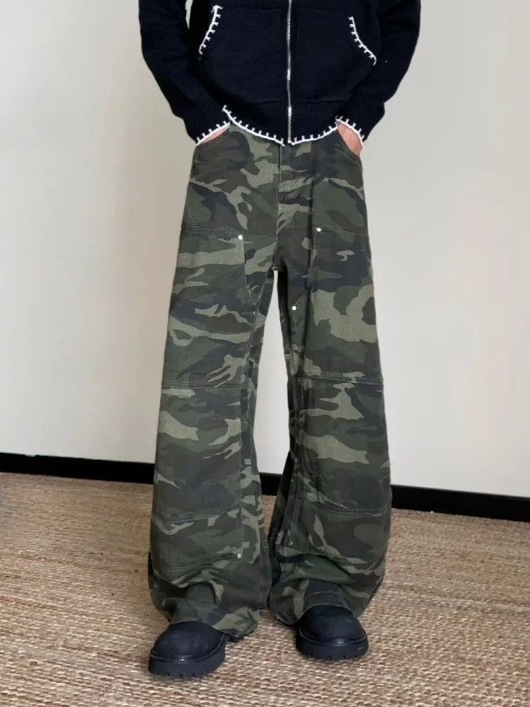 Vintage Y2K Streetwear Camouflage Baggy Cargo Jeans Size US 30 / EU 46 - 3 Thumbnail