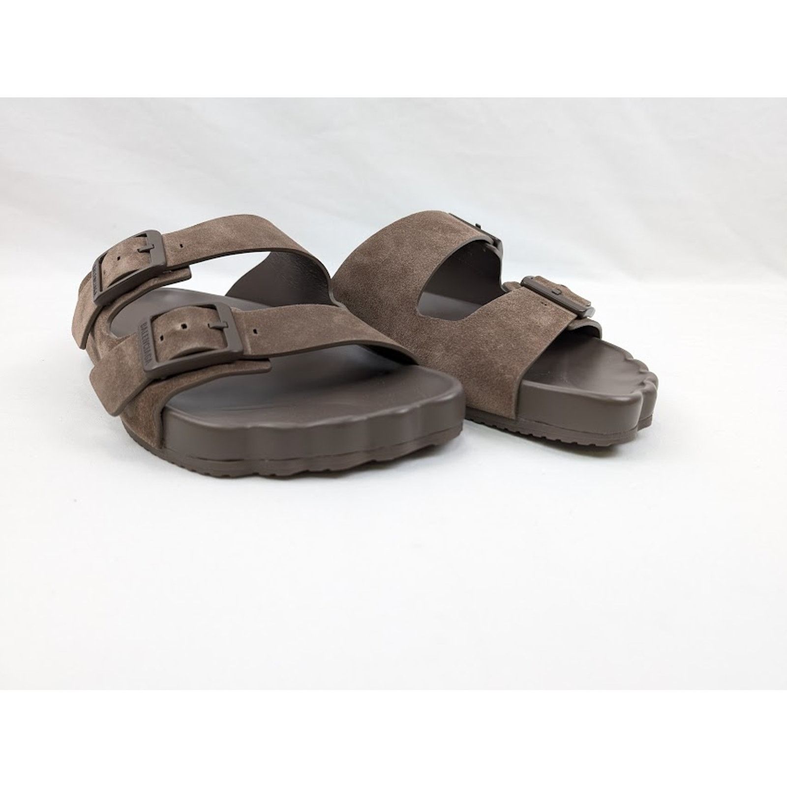 Balenciaga o1rshd1 Q:2 / Sunday Suede Sandals in Cold Brown Size US 8 / EU 41 - 7 Thumbnail