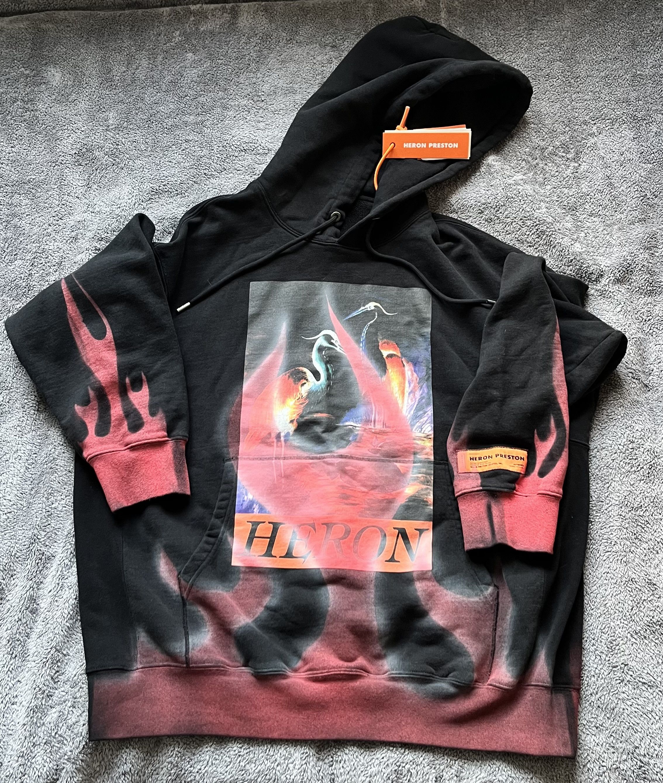 Heron Preston Heron Preston “Times Flames” Hoodie Size US XL / EU 56 / 4 - 1 Thumbnail