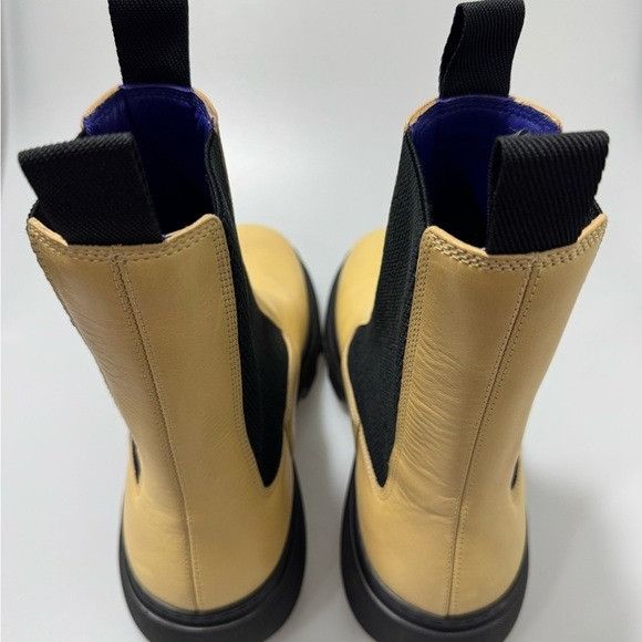 Burberry Burberry Creeper Chelsea Boots Yellow Black Men’s EU 44/US 1 Size US 11 / EU 44 - 4 Thumbnail