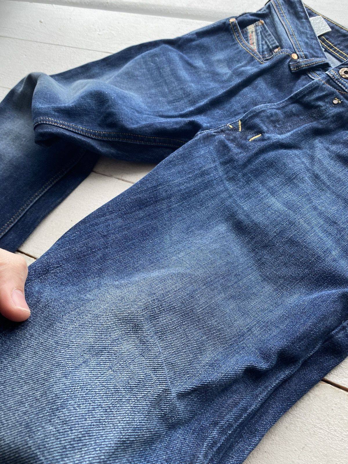 Diesel Luxury 00s Diesel Safado Retro Regular Slim Straight Jeans Size US 31 - 3 Thumbnail