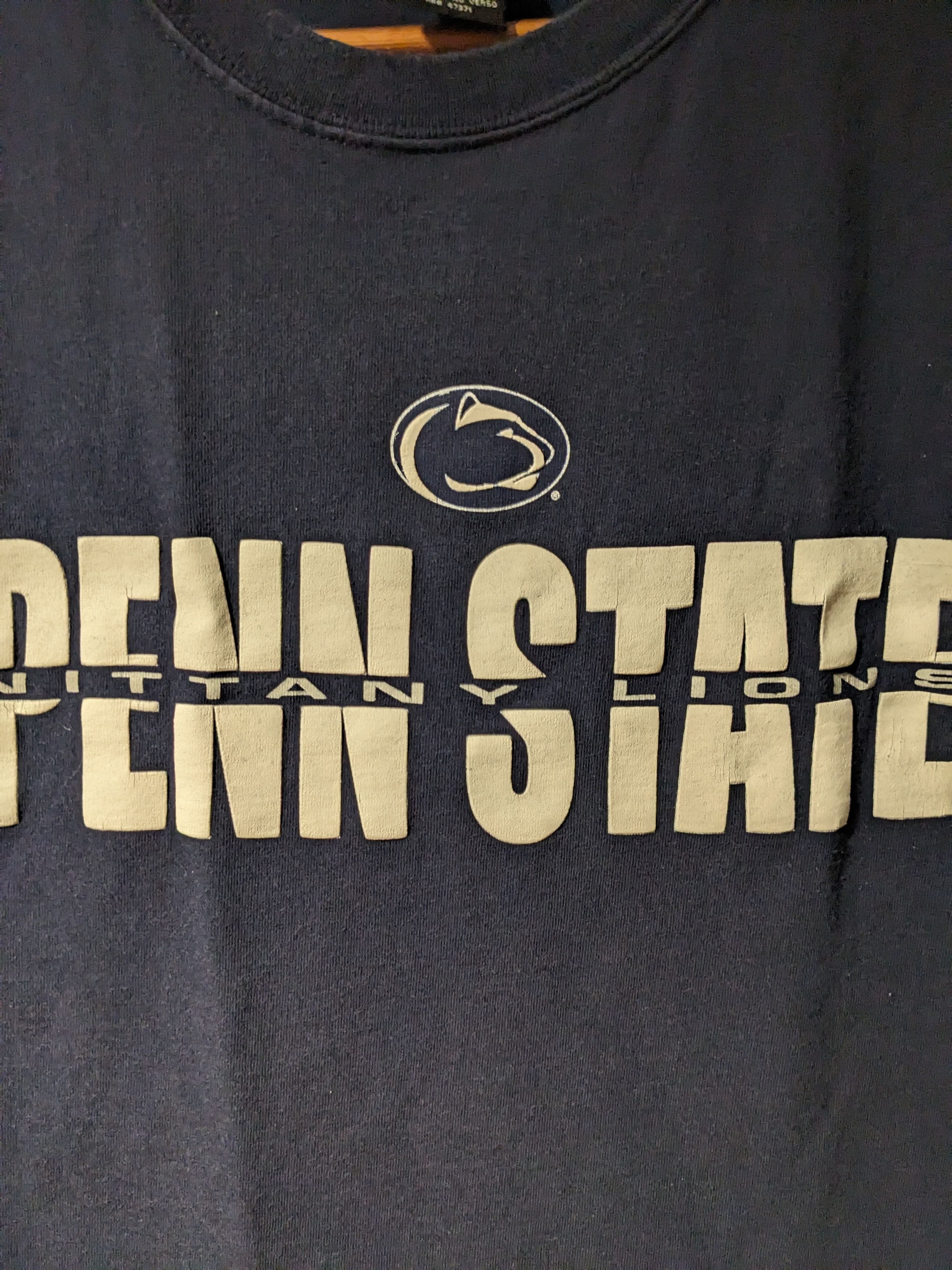 Starter × Vintage Vintage 90s Penn State Spell Out Starter Blue Large T-Shirt Size US L / EU 52-54 / 3 - 2 Thumbnail