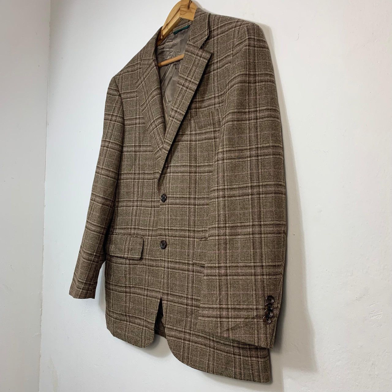 Loro Piana Hickey Freeman x Loro Piana Zelander Dream Wool Plaid Blazer Size 38R - 3 Thumbnail