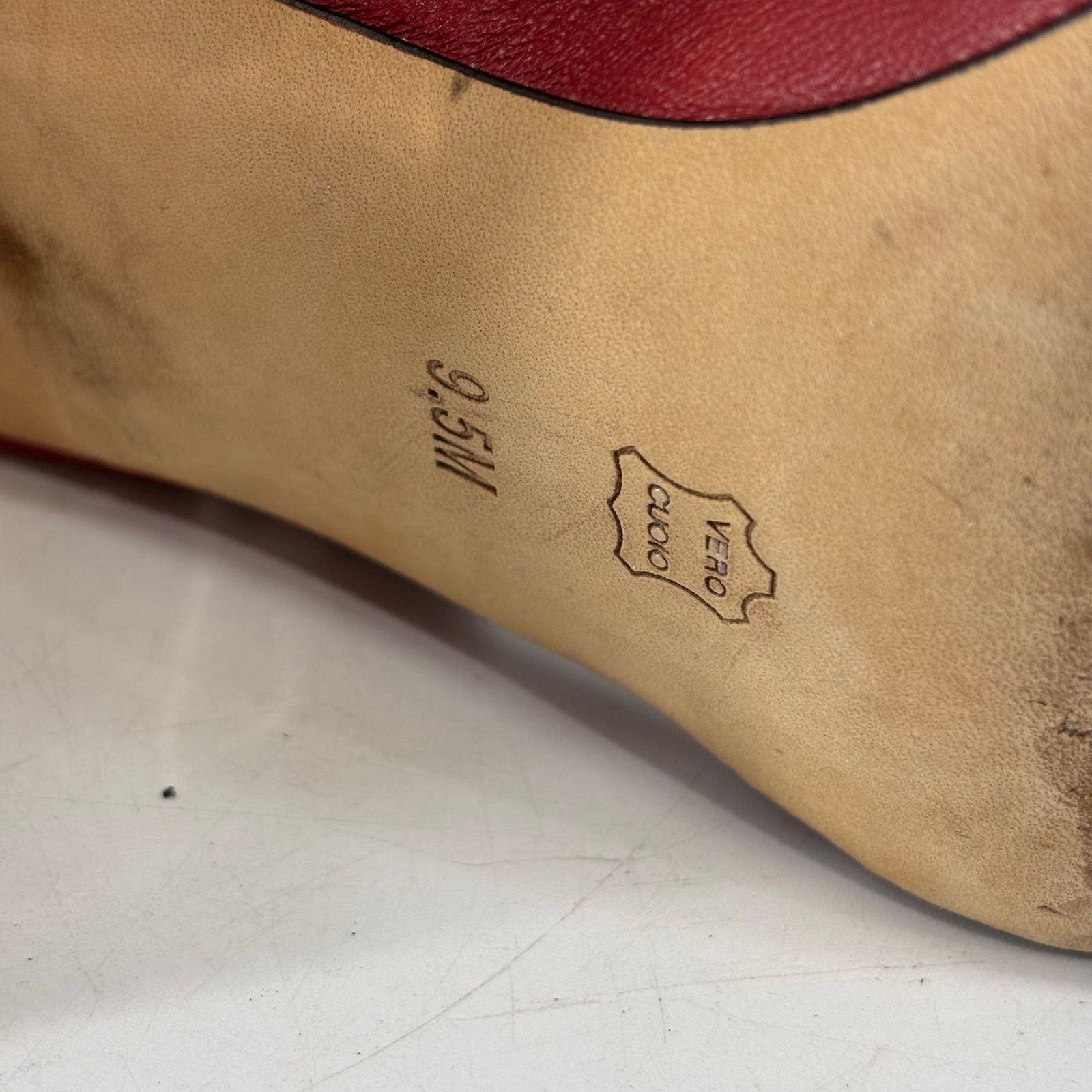 Donald Pliner Donald Pliner Womens Size 9.5 Red Open Toe Pumps Slingback Size US 9.5 / IT 39.5 - 9 Thumbnail