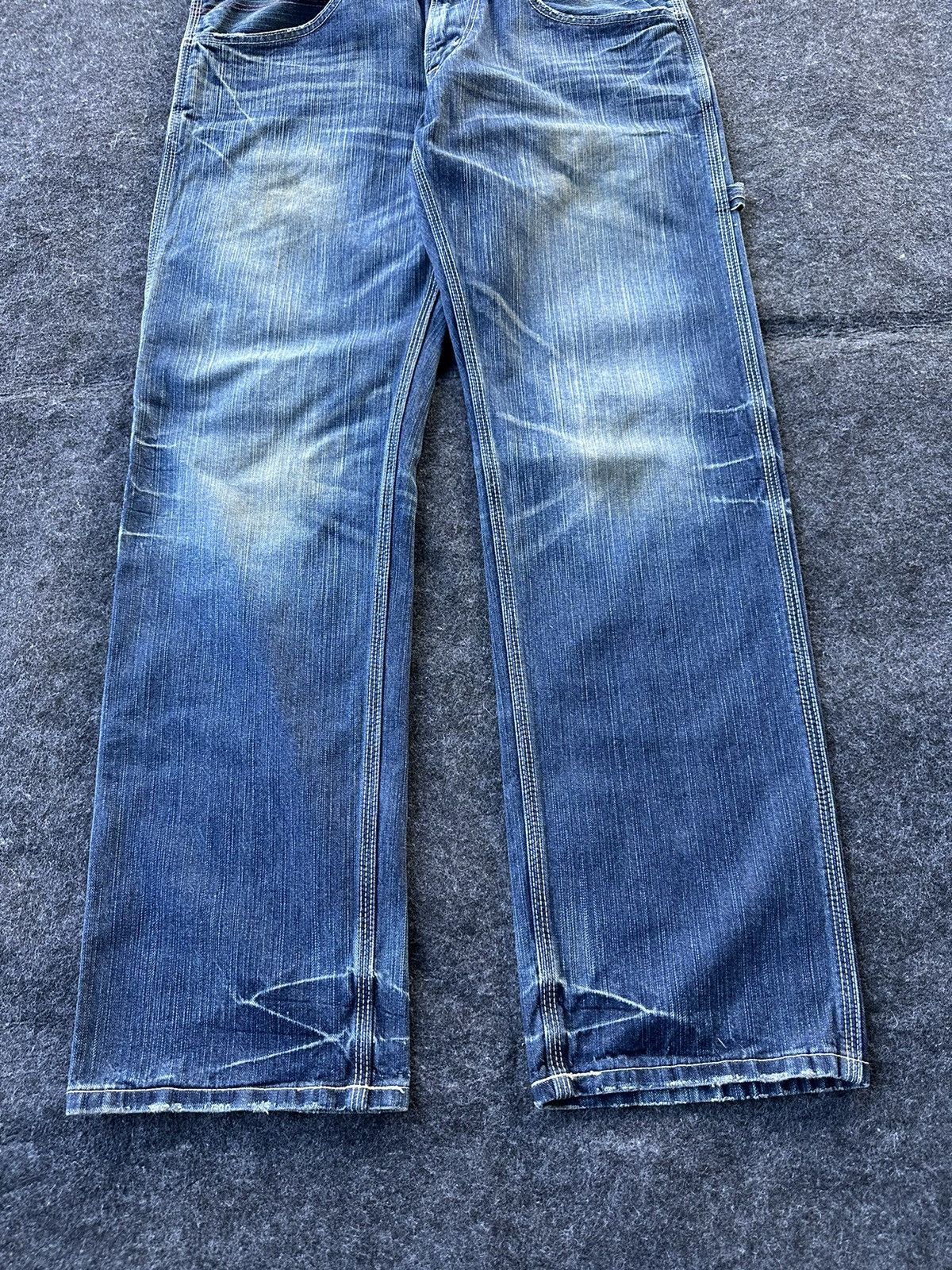 Edwin Vintage Edwin 503 Blue Trip Denim Jeans 34x32 D342 Size US 34 / EU 50 - 3 Thumbnail
