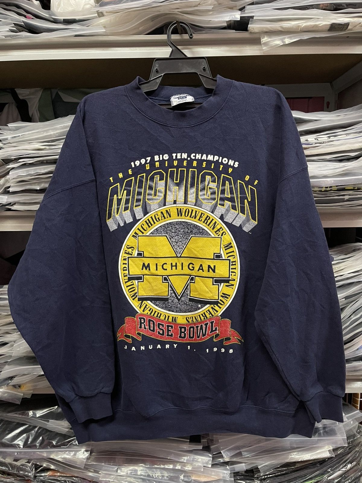 Vintage Vintage 90s University Of Michigan Rose Bowl🔥🔥🔥 Size US XXL / EU 58 / 5 - 1 Thumbnail