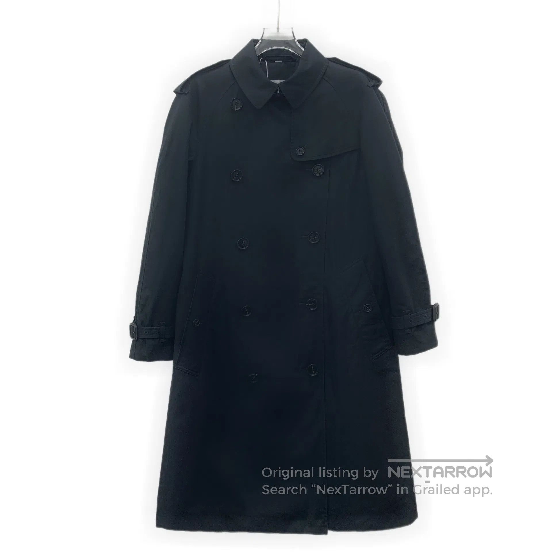 Burberry Burberry Black cotton collar double-breasted long-sleeve t Size US M / EU 48-50 / 2 - 1 Thumbnail