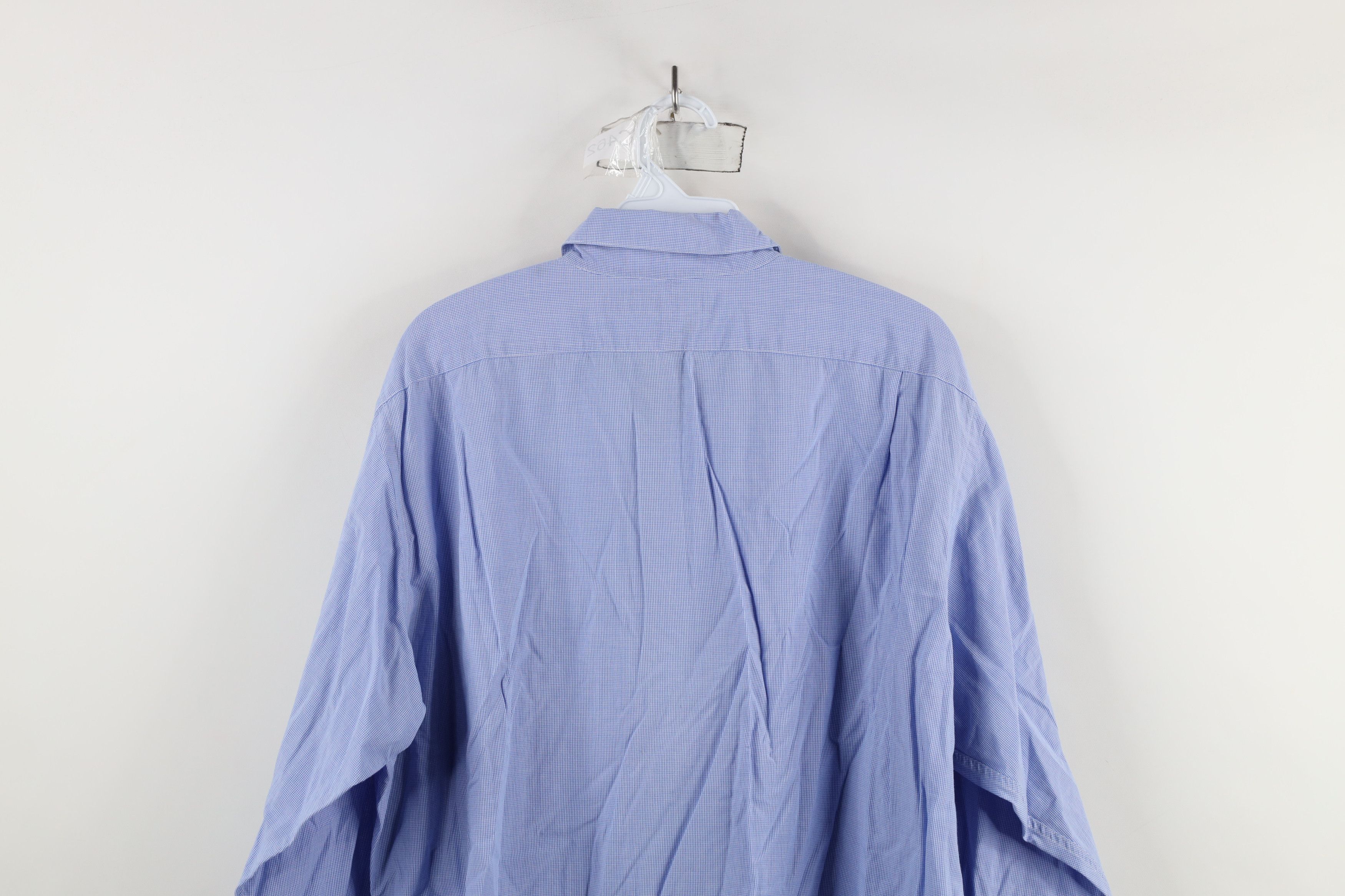 Ralph Lauren × Vintage Vintage Ralph Lauren Micro Collared Button Shirt Blue Cotton Size US M / EU 48-50 / 2 - 10 Thumbnail