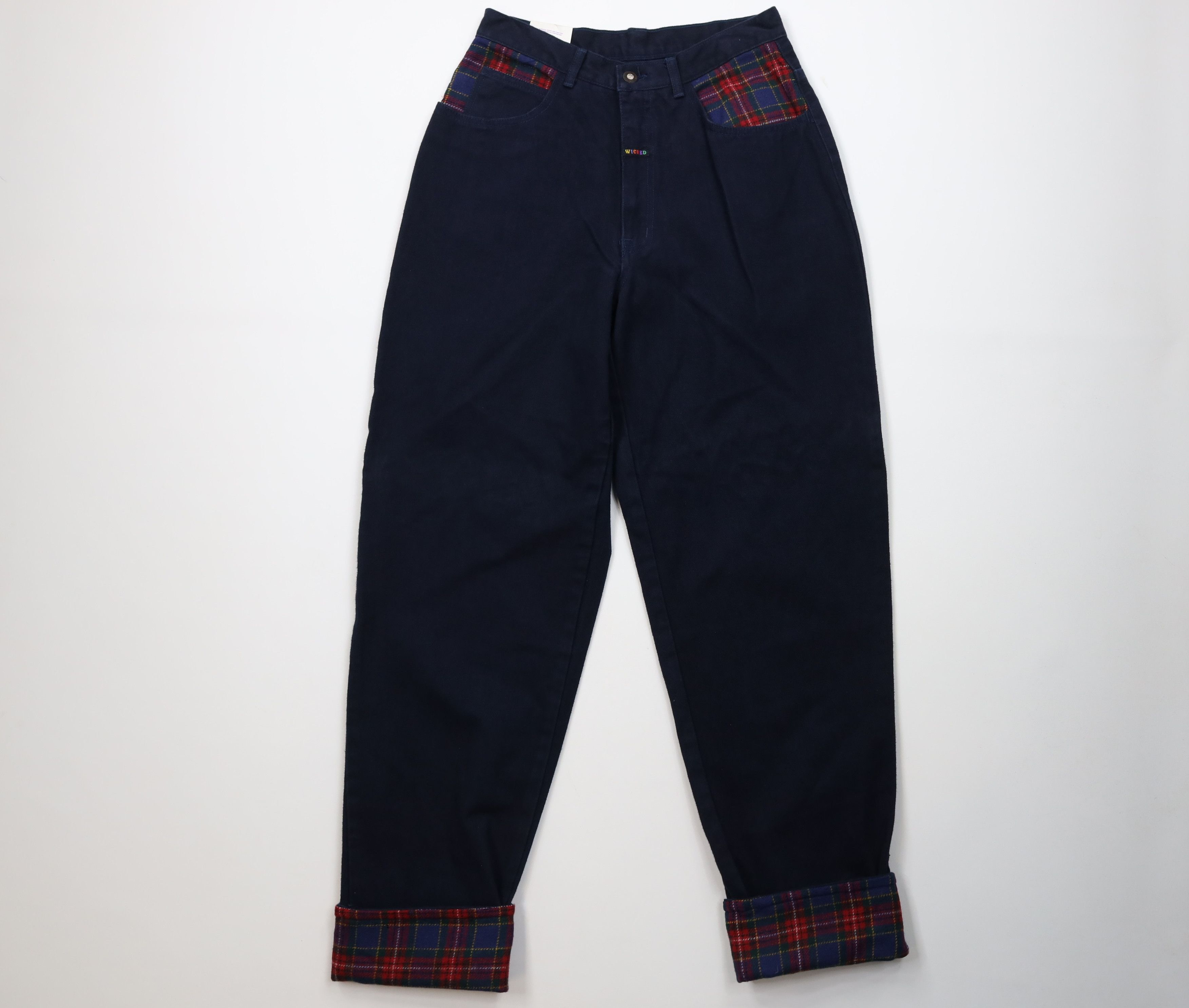 Vintage NOS Vintage 90s Streetwear Flip Cuff Baggy Skateboard Jeans Size US 30 / EU 46 - 1 Thumbnail