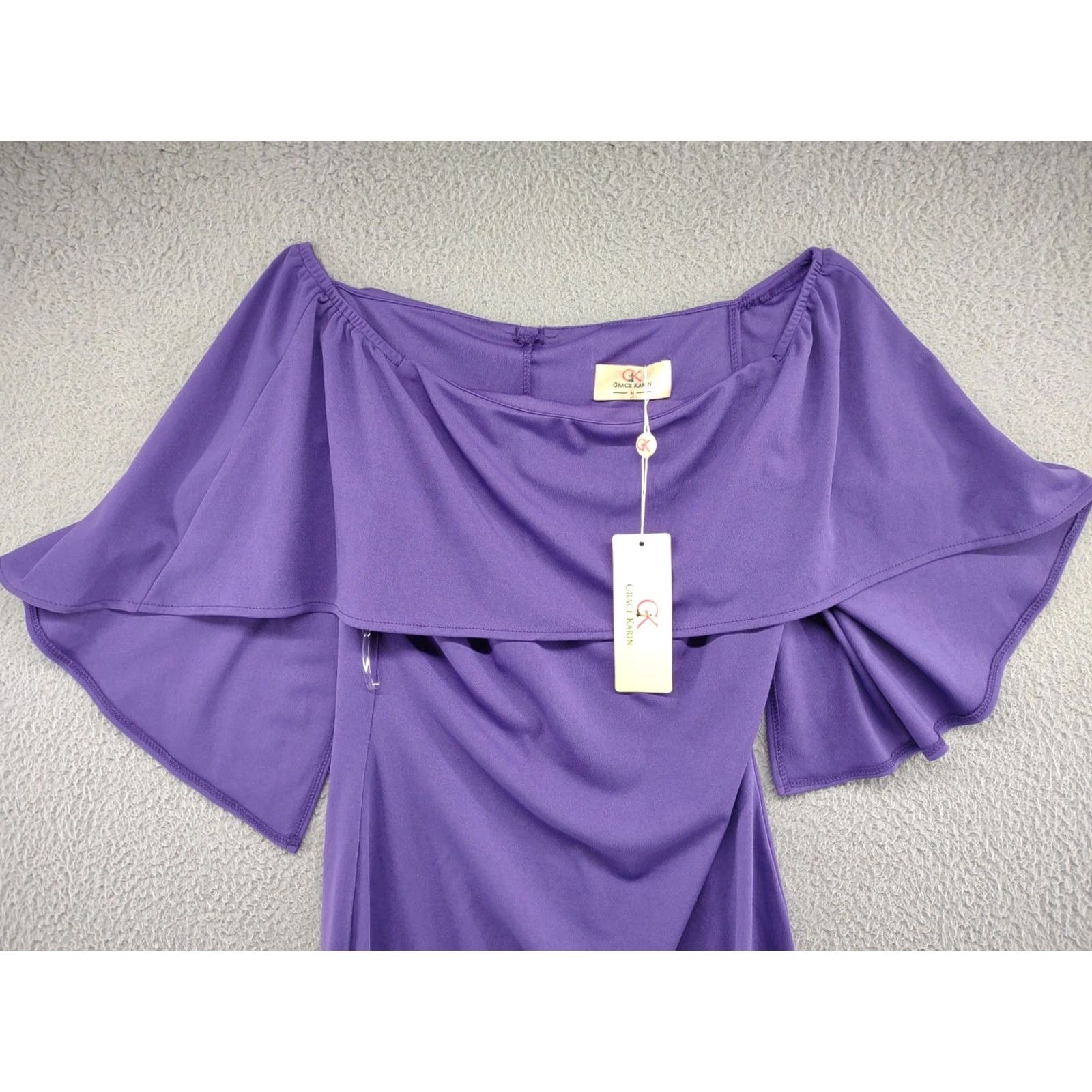 Vintage Grace Karin Women's Purple Pullover Midi Dress in Size Medium NEW with Tags Size M / US 6-8 / IT 42-44 - 3 Thumbnail