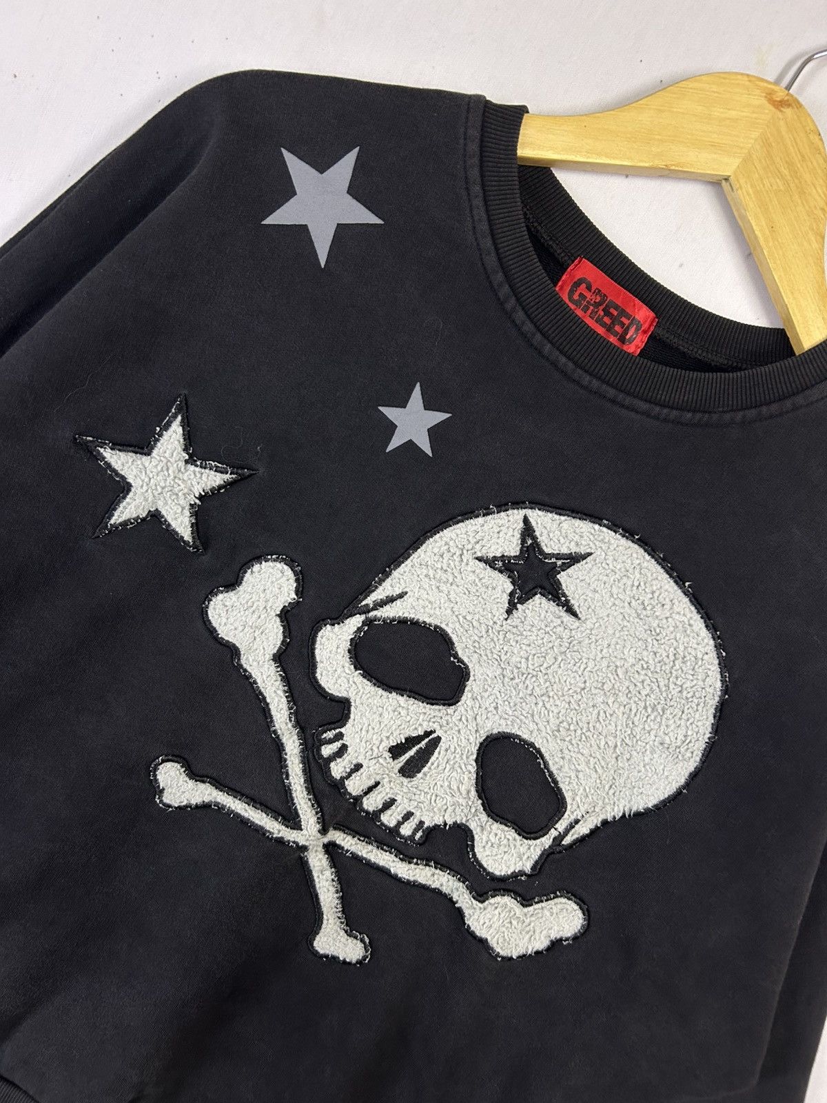 If Six Was Nine × Japanese Brand Rare🔥 Boxy Skull Greed Japanese Brand Jumper Size US M / EU 48-50 / 2 - 5 Thumbnail