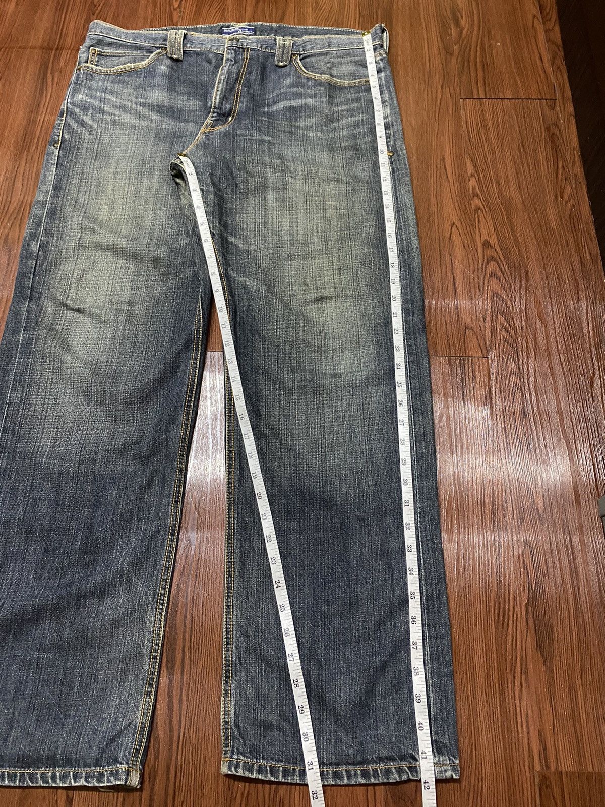 Japanese Brand Vintage Japanese Brands Blue Faded Washed Baggy Jeans Size US 38 / EU 54 - 12 Thumbnail
